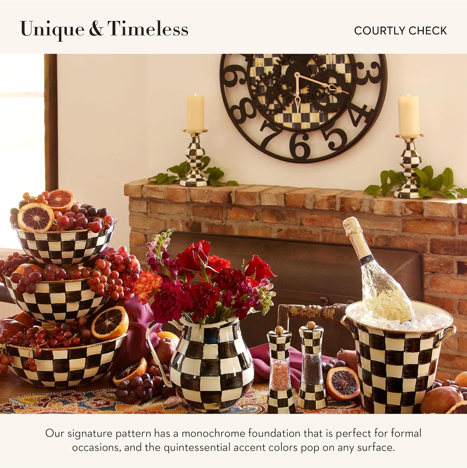Courtly Check® Small Farmhouse Wall Clock