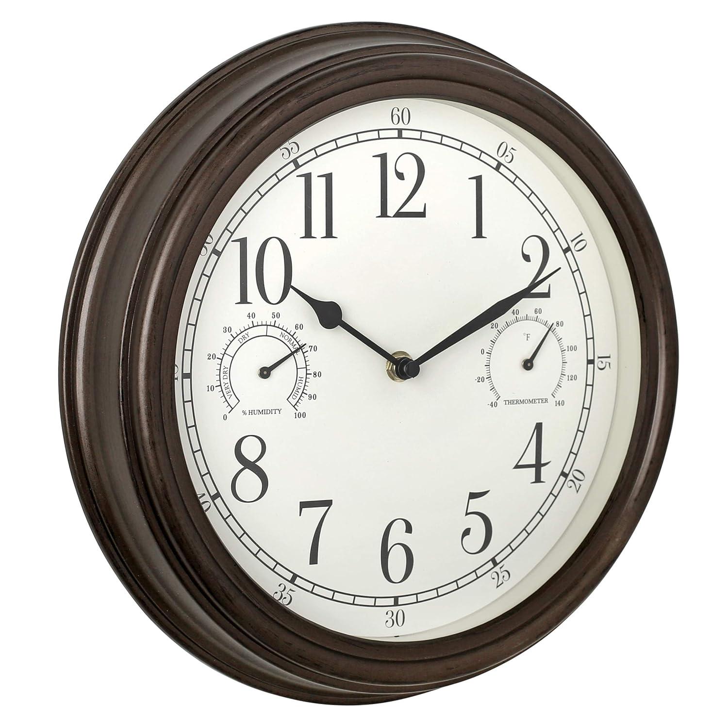 Westclox Clocks 20” Indoor/Outdoor Wall Clock