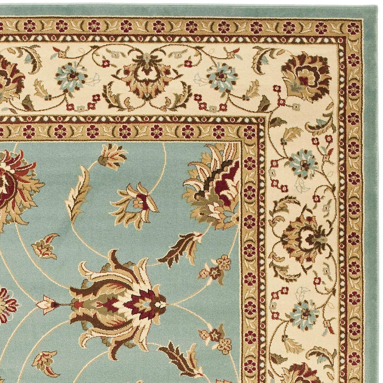 Lyndhurst LNH553 Power Loomed Area Rug - Blue/Ivory - 8'x11' - Safavieh