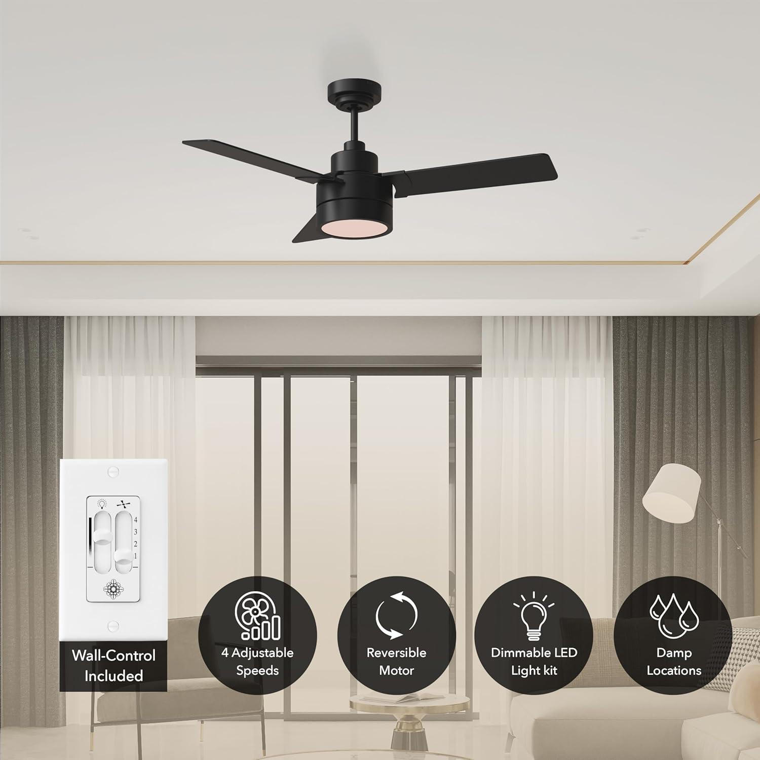 Ebie 44'' Ceiling Fan with LED Lights