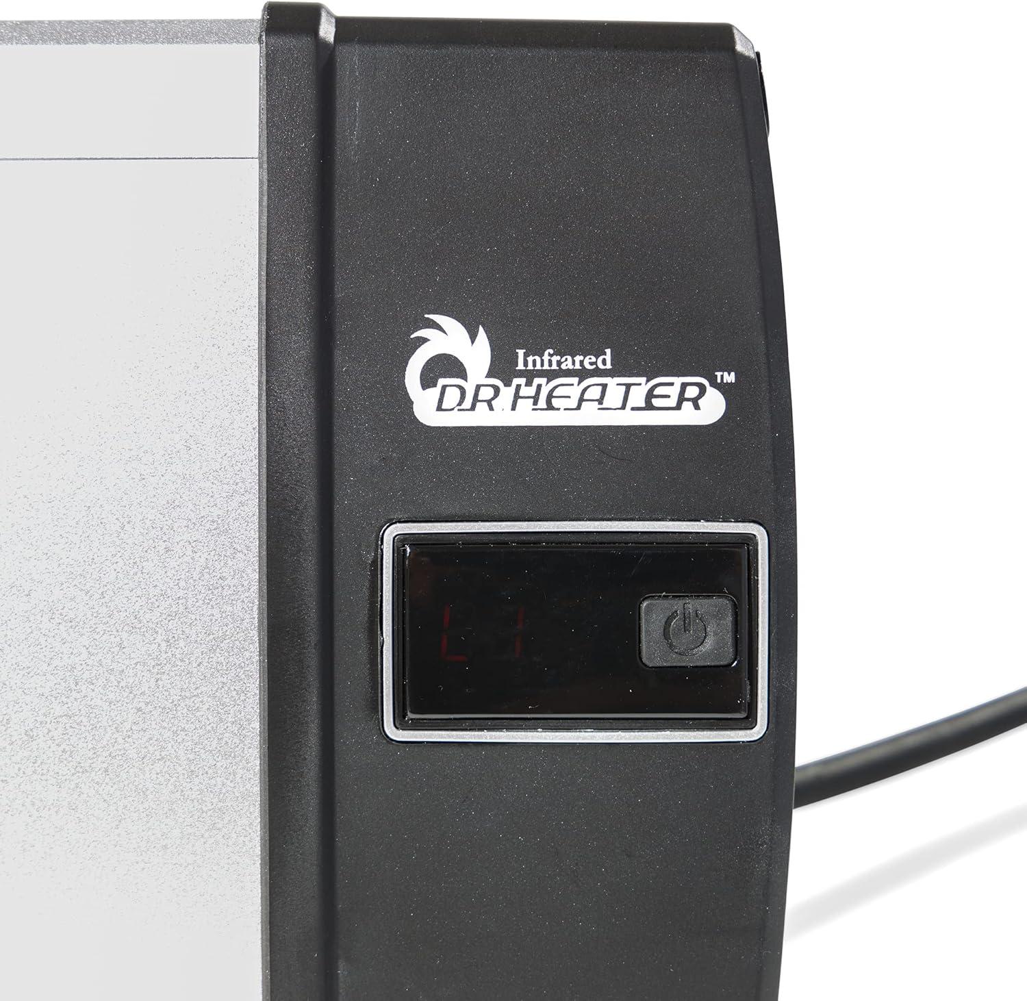 Dr Infrared Heater Carbon Infrared Patio Heater, Indoor and Outdoor (120V / 1500W, Silver)