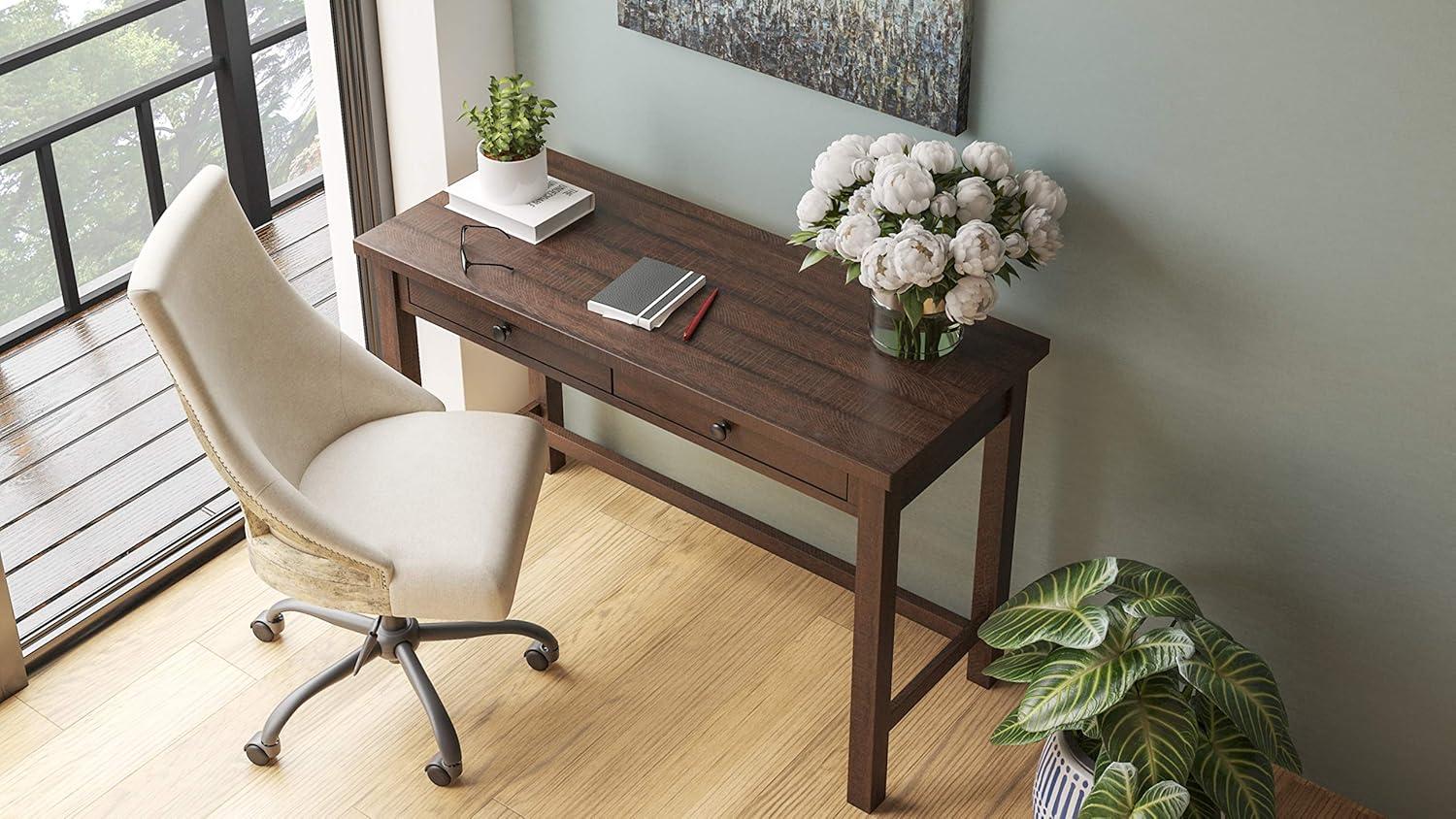 Large Arlenbry Home Office Desk Gray - Signature Design by Ashley: Contemporary Urban Style, Laminated Surface, Wood Composite