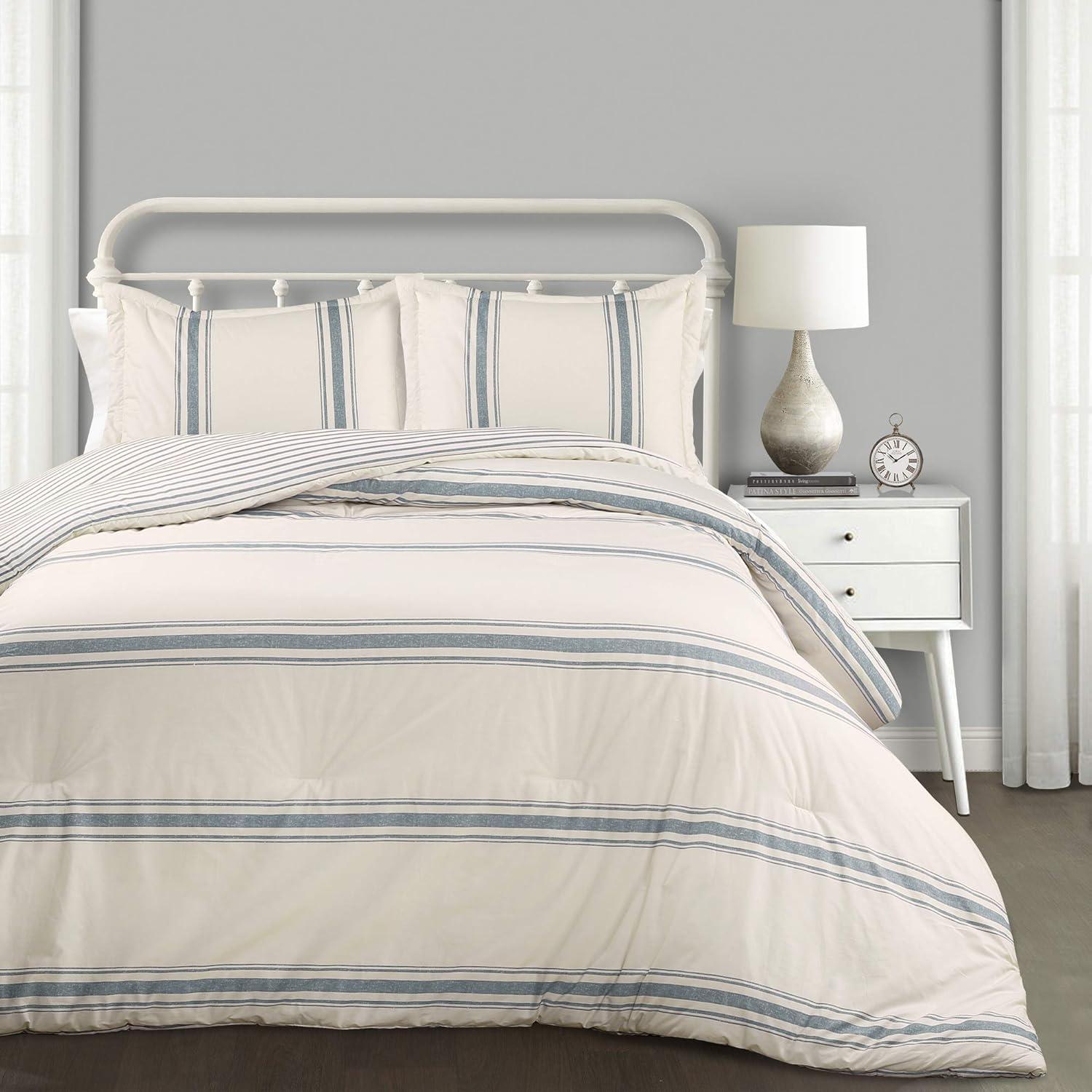 Farmhouse Standard Cotton Reversible Comforter Set