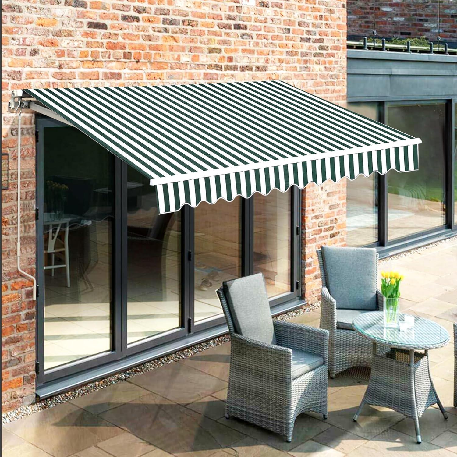 Newacme LLC Freeport Park Alvin 10 ft. W x 8 ft. D Retractable Patio Awning