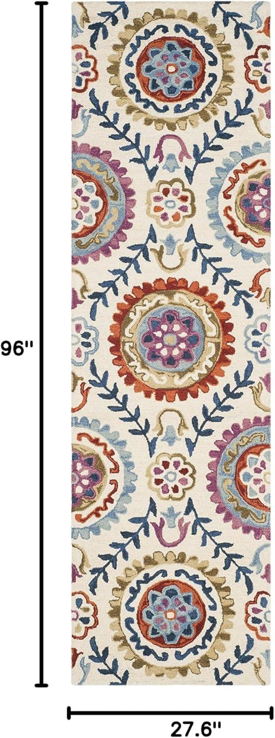 SAFAVIEH Suzani SZN374B Hand-hooked Ivory / Multi Rug