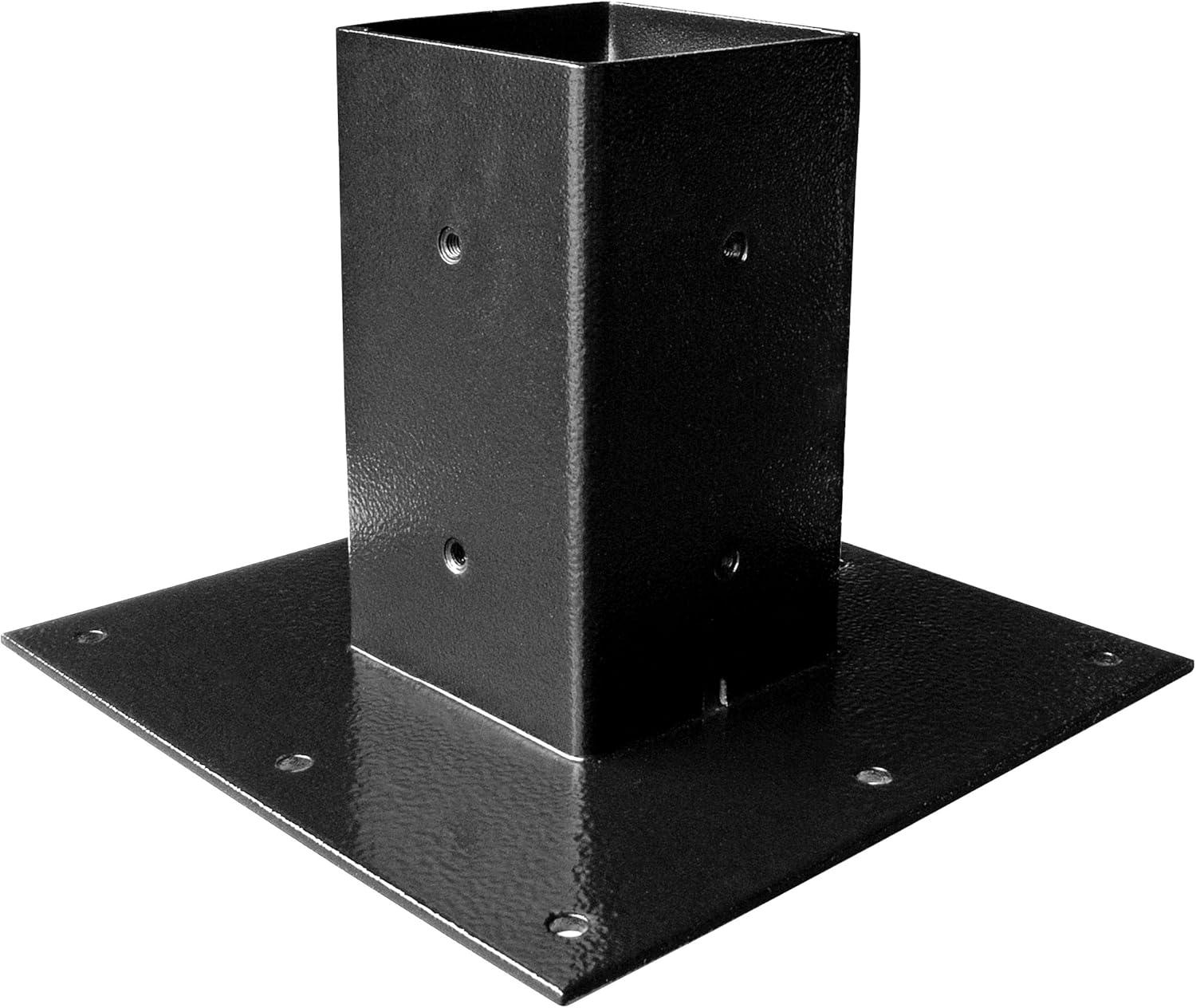 Mail Boss Galvanized Steel Black 8-1/2 in. W x 8-1/2 in. L Mailbox Base Plate - Total Qty: 1