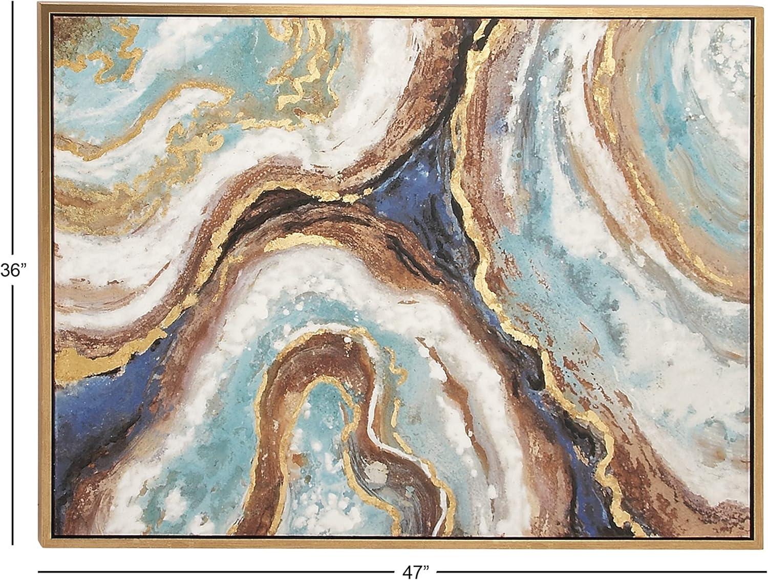 Canvas Geode Enlarge Slice Framed Wall Art - Olivia & May