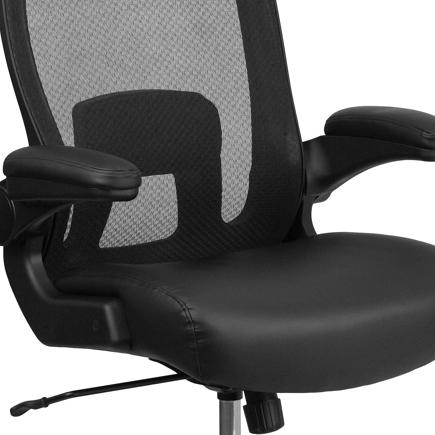 Flash Furniture HERCULES Series Big & Tall 500 lb. Rated Mesh Executive Swivel Ergonomic Office Chair with Adjustable Lumbar