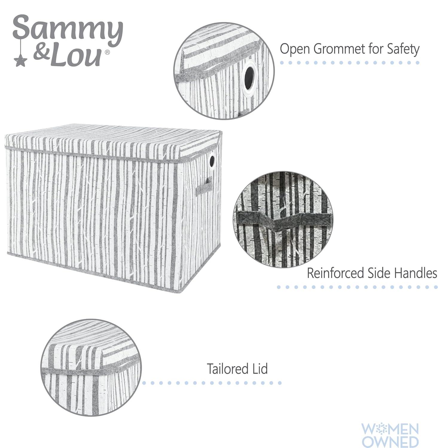 Redwood Rover Kline Birch Felt Toy Box By Redwood Rover®