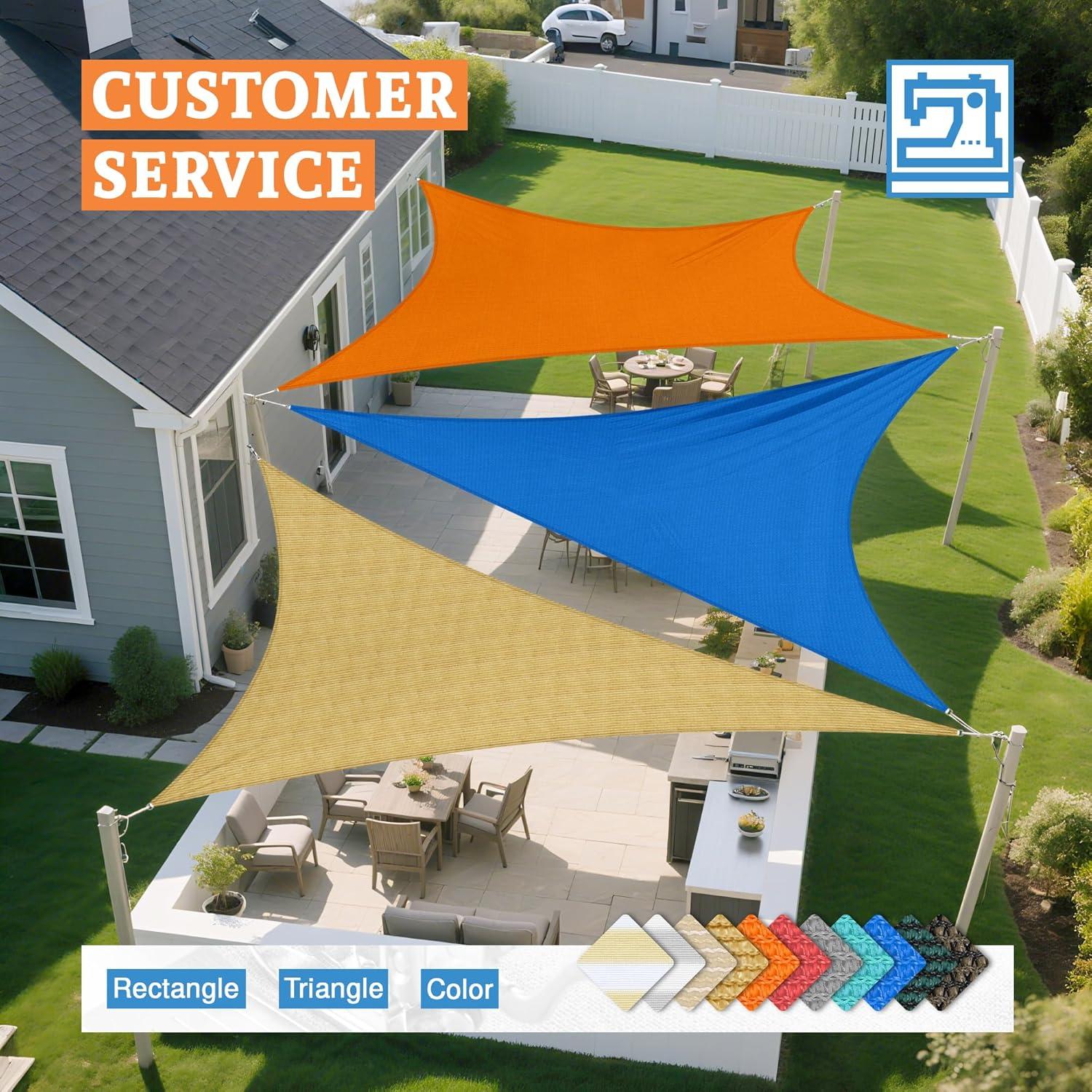 Royal Shade Royal Shade Triangle 200 GSM Sun Shade Sail