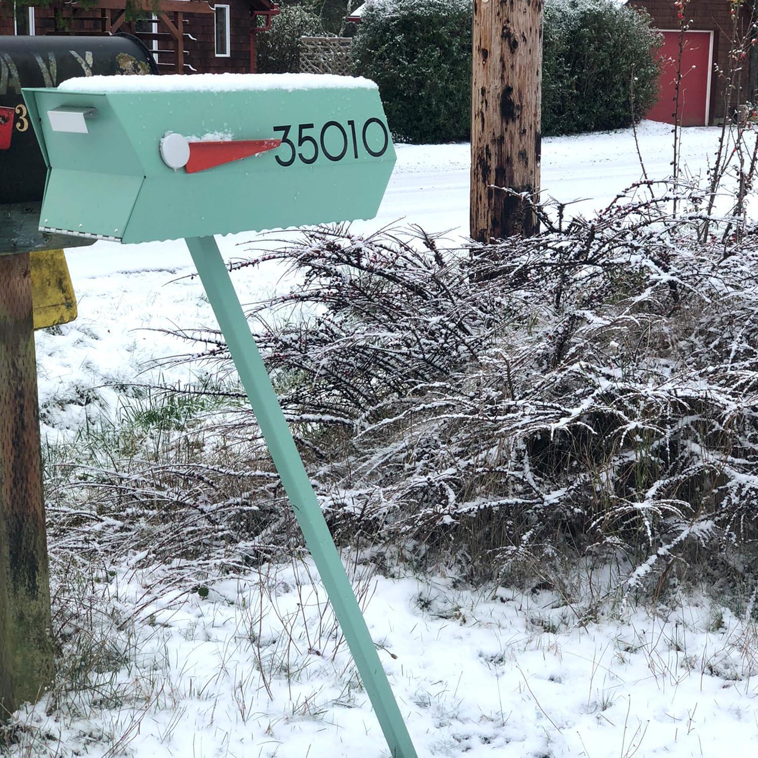 Modern Post Mounted Mailbox