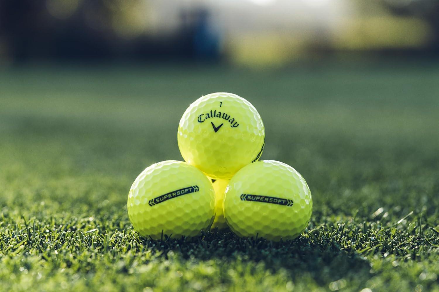 Callaway Supersoft Golf Balls 12pk - Yellow: Rubber Core, Ionomer Shell