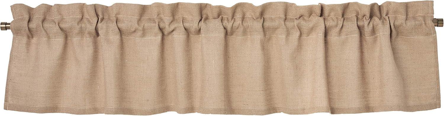 Tailored 84'' W Window Valance in Natural