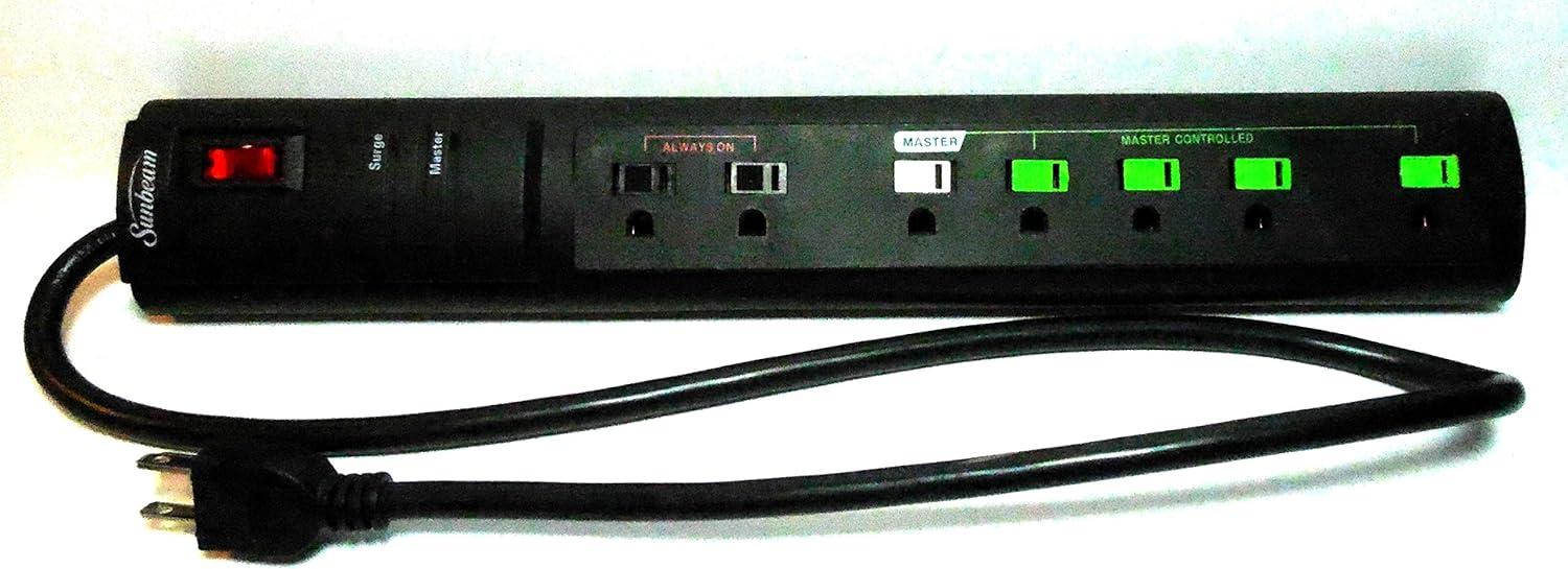 Sunbeam Advance 7 Outlet Power Strips with Surge Protector