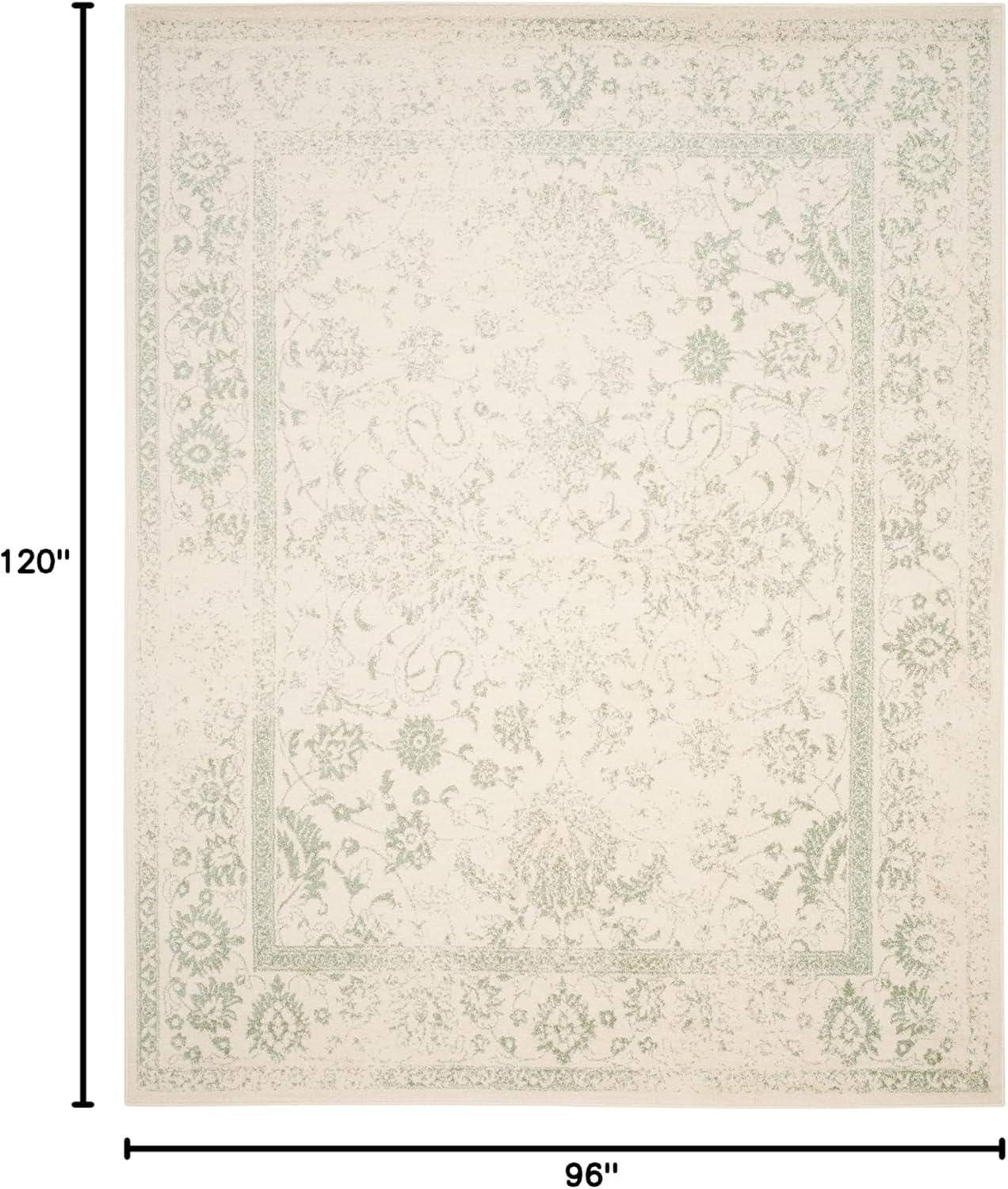 Adirondack ADR109 Machine Made Indoor Area Rug - Ivory/Sage - 8'x10' - Safavieh