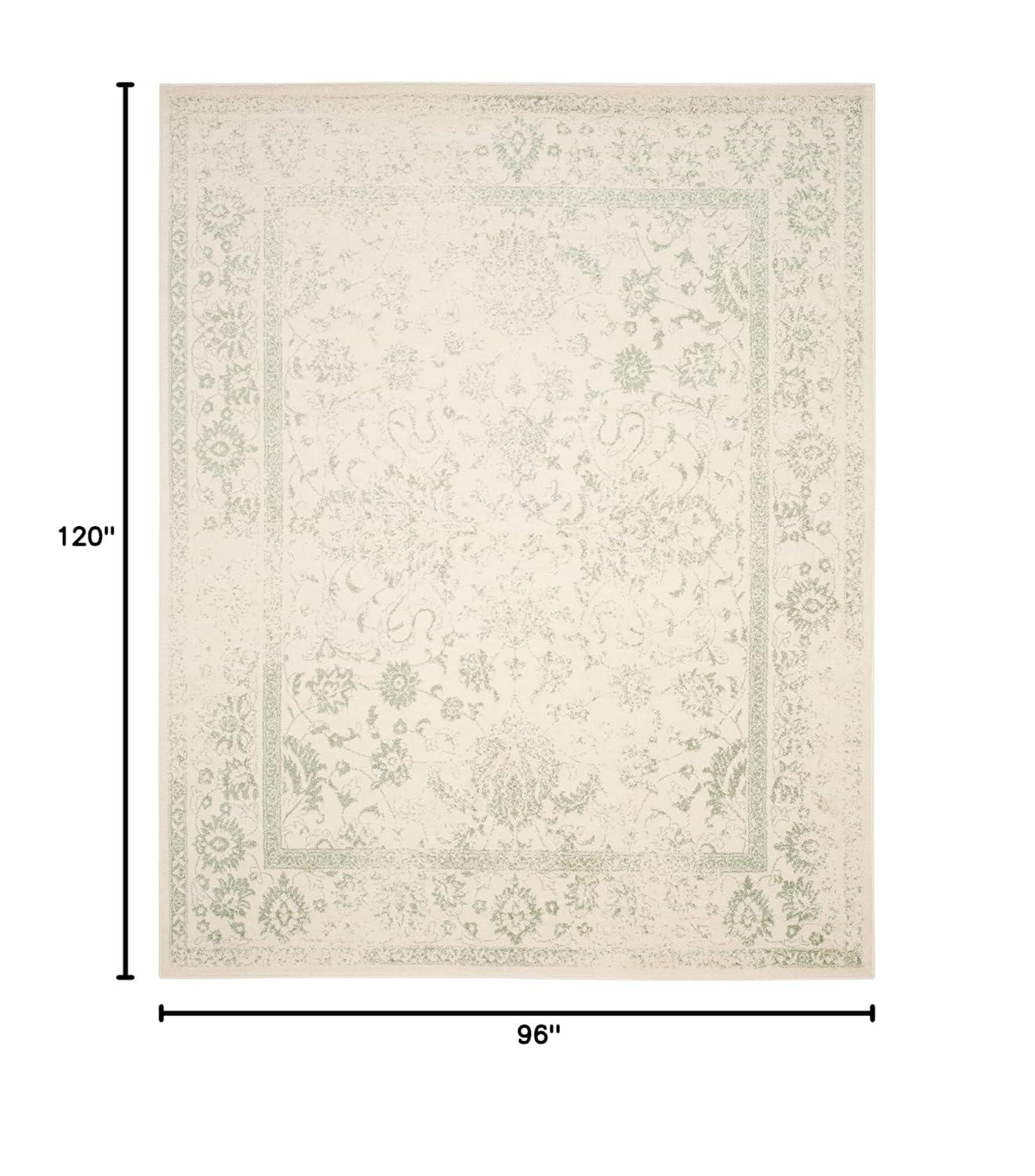 Adirondack ADR109 Machine Made Indoor Area Rug - Ivory/Sage - 8'x10' - Safavieh