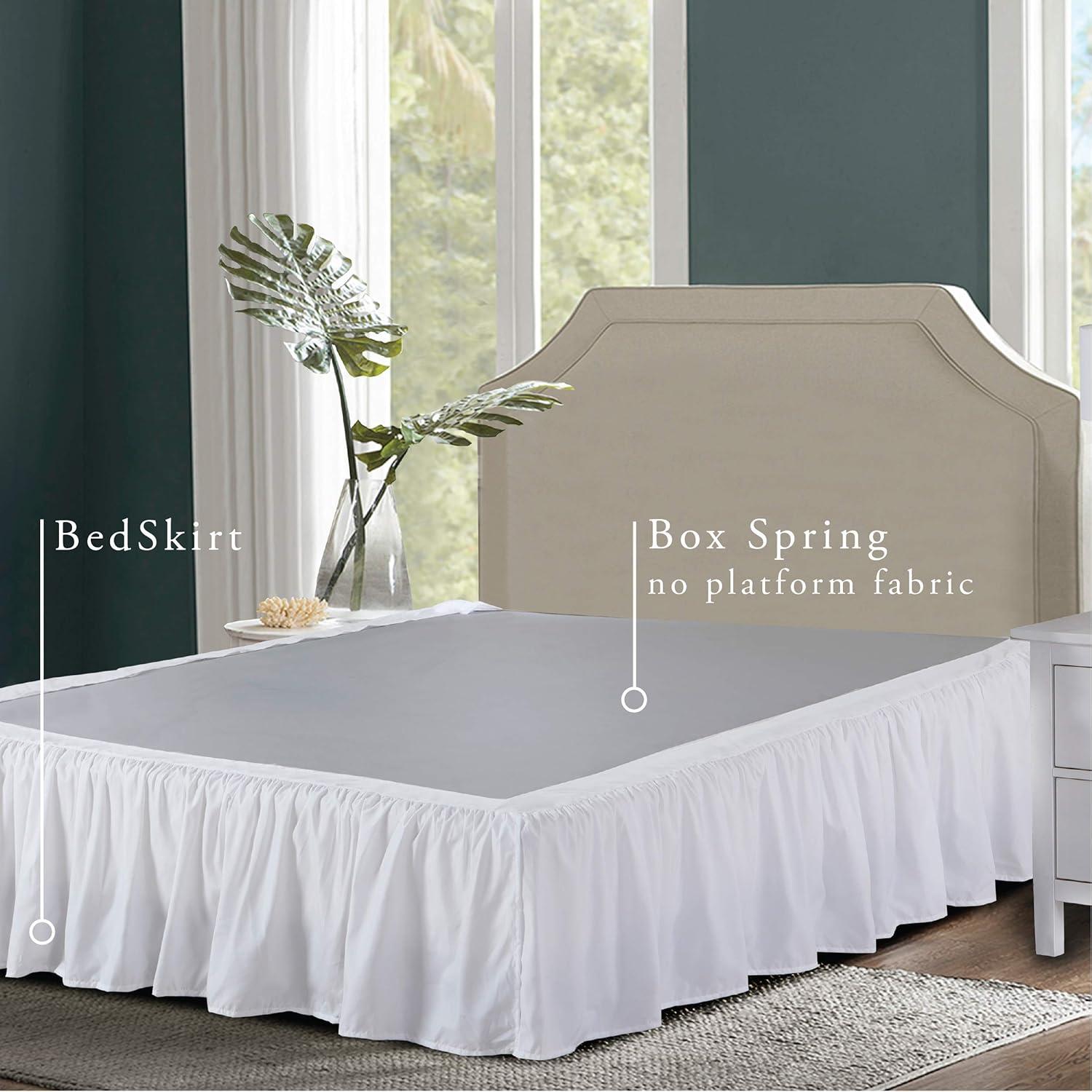 Bed Maker's Wrap-Around Ruffled Bedding Bed Skirt