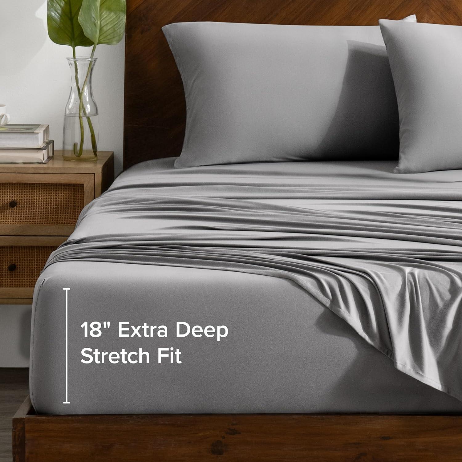 Bare Home Microfiber Stretch Sheet Set