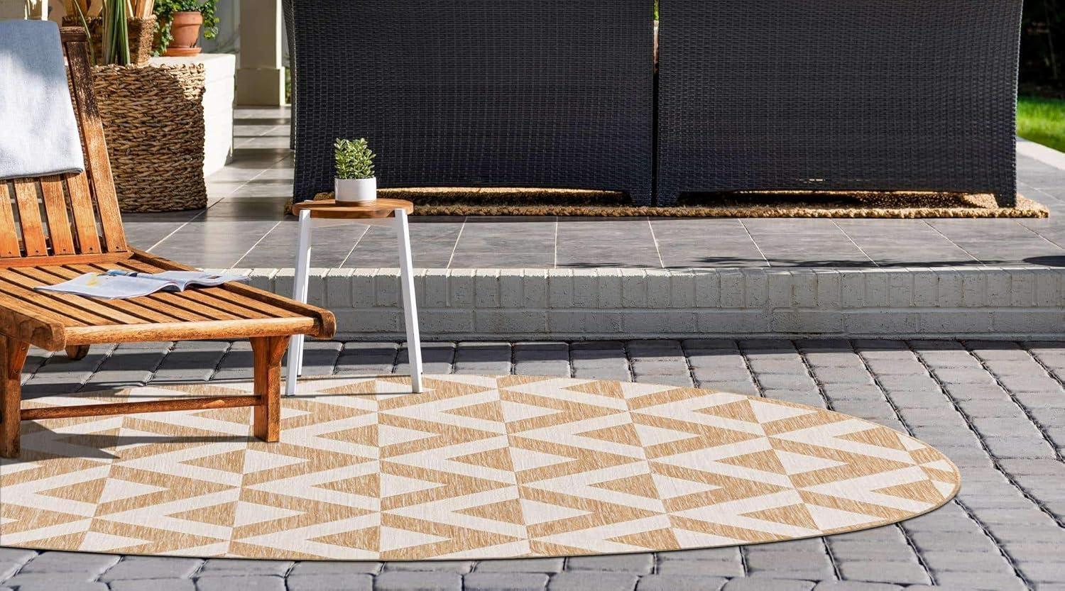 Jill Zarin 4' 0 x 4' 0 Round Indoor/Outdoor Charcoal Gray Area Rug