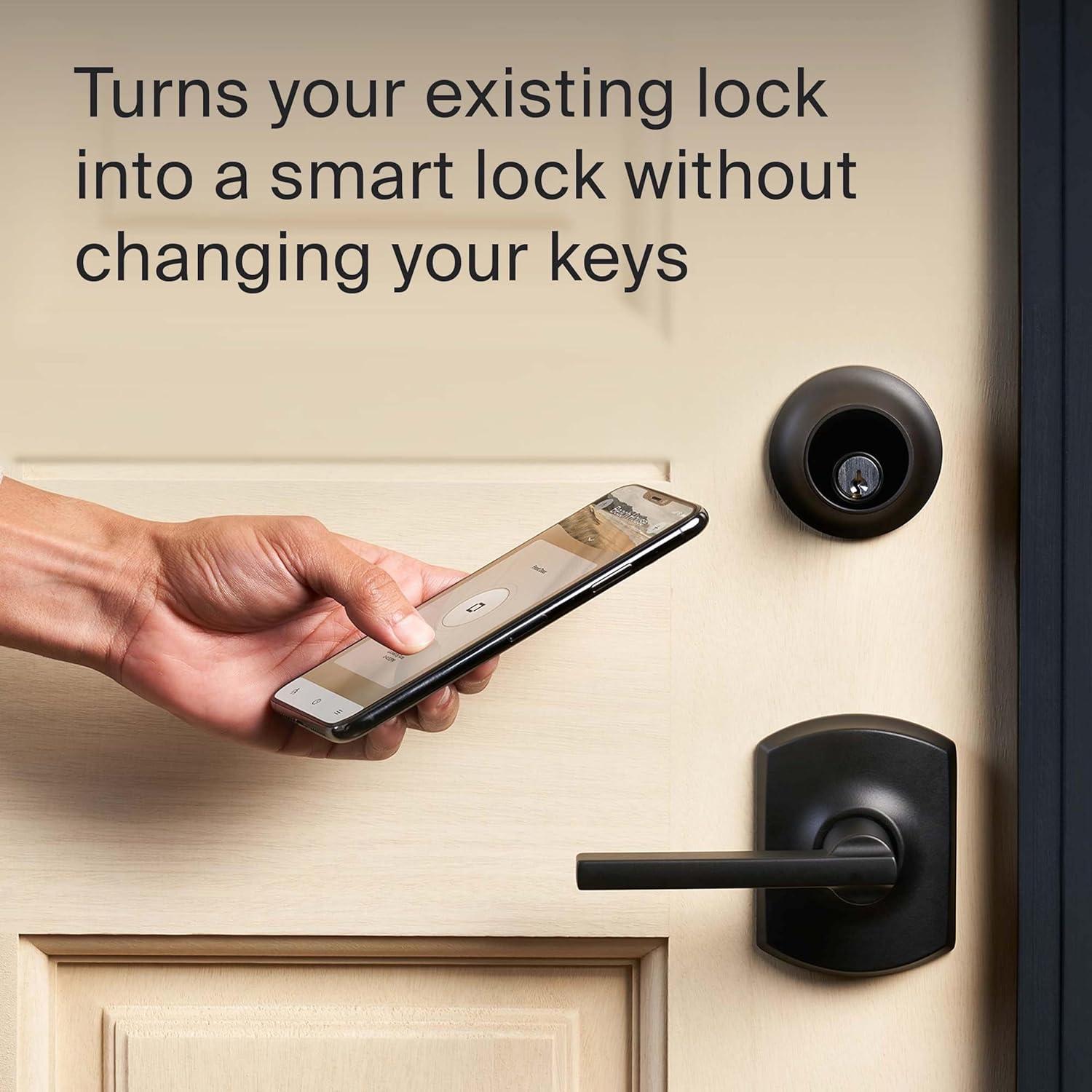 Level Level Bolt Connect Wi-Fi and Bluetooth Retrofit Smart Deadbolt with App, and Voice Assistant Access