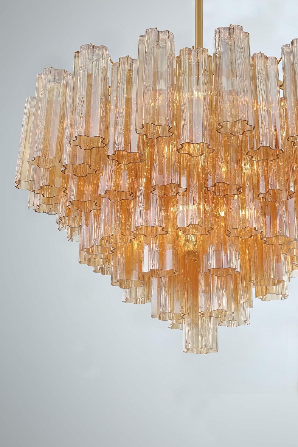 Crystorama Lighting Addis 16 - Light Chandelier in  Aged Brass