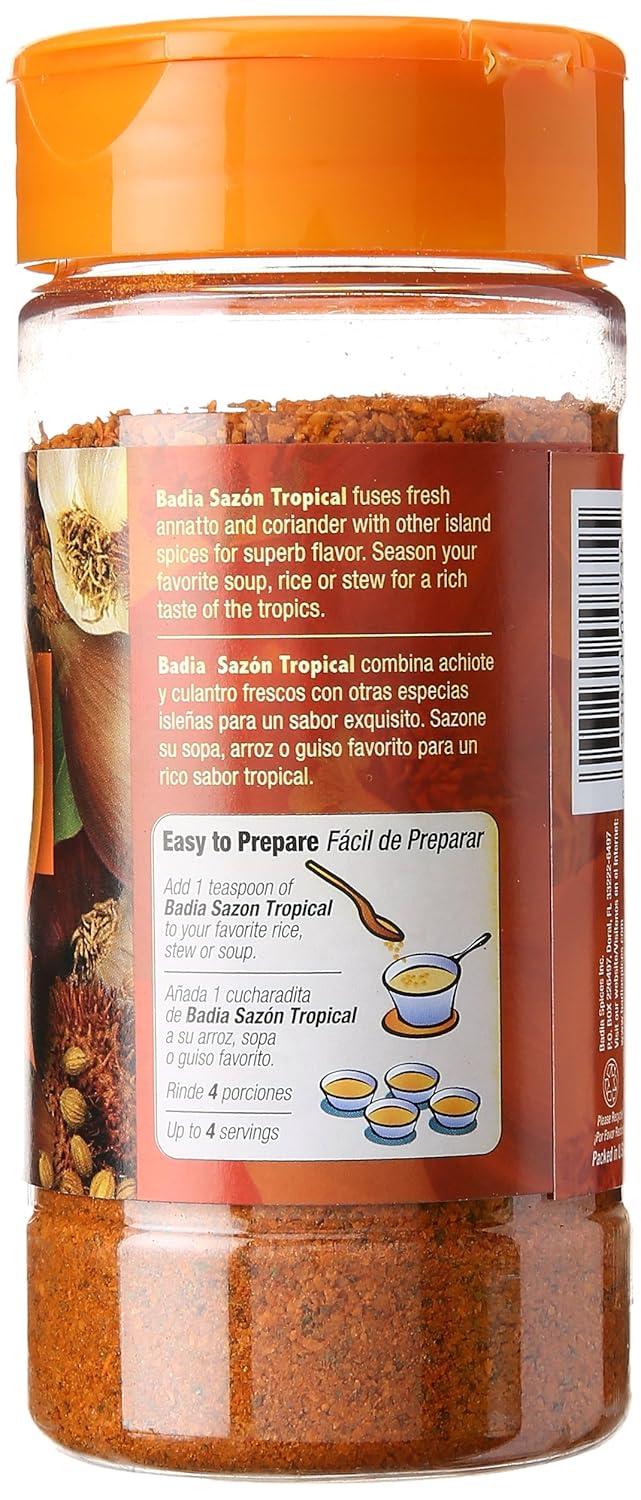 Badia Sazon Tropical With Coriander And Annato, 6.75 oz