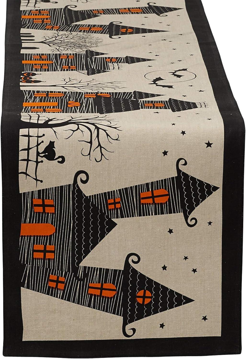 The Holiday Aisle® Turnage Haunted House Table Runner