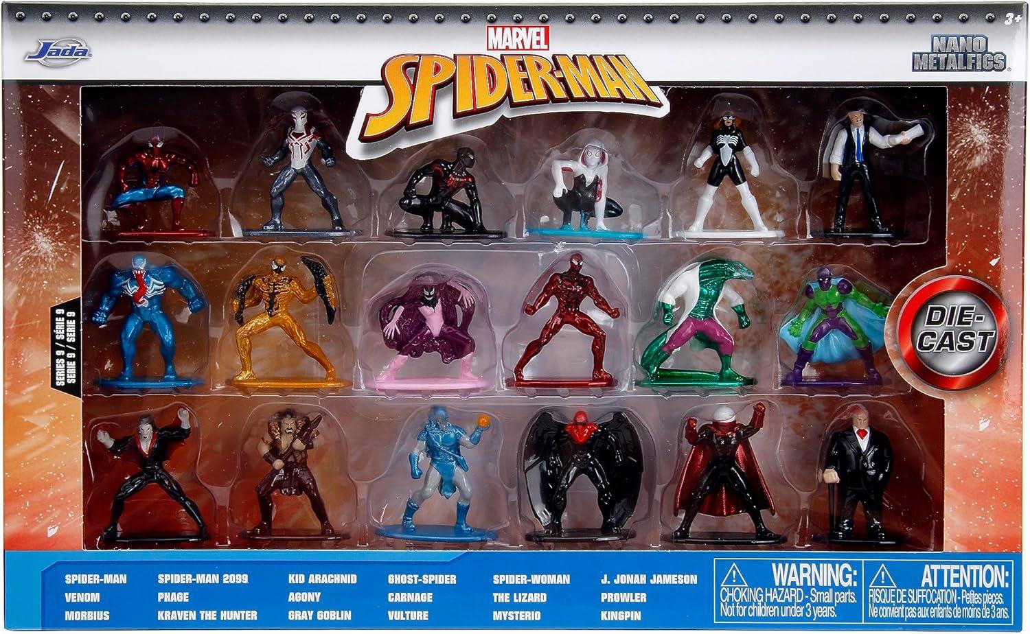 Spider-Man Nano MetalFigs Mini-Figure WV 9 18-PK