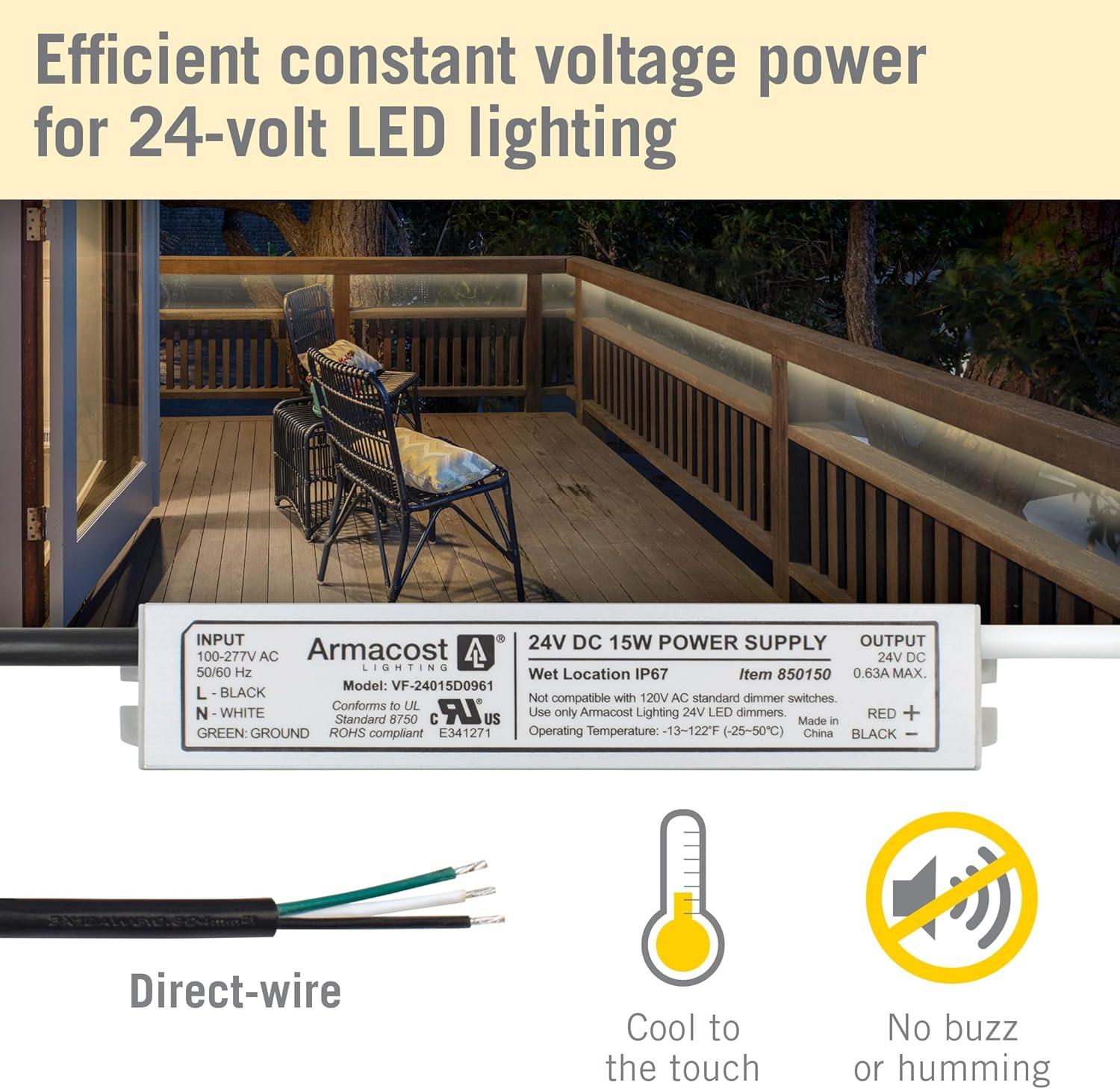 Standard Indoor/Outdoor LED Driver 24V DC, Electronic Transformer