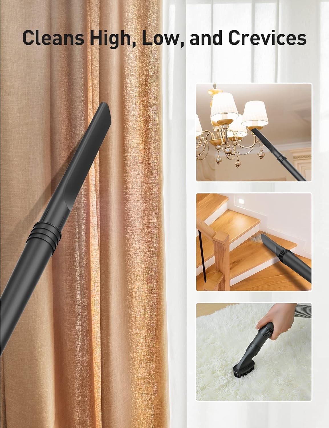 Upright Vacuum Cleaner, Aspiron 1200W 25kPa 5-Mode Bagless Vacuum Cleaner with Crevice Tool & Extension Wand,3L Dust Cup with HEPA Filter, Upright Vacuum for Carpet, Pet Hair,Hard Floor,Tile Particles