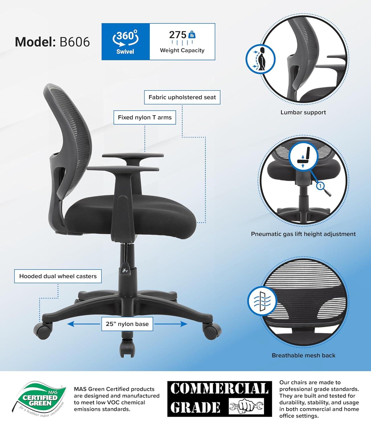 Boss Office Products Vinyl Task Chair