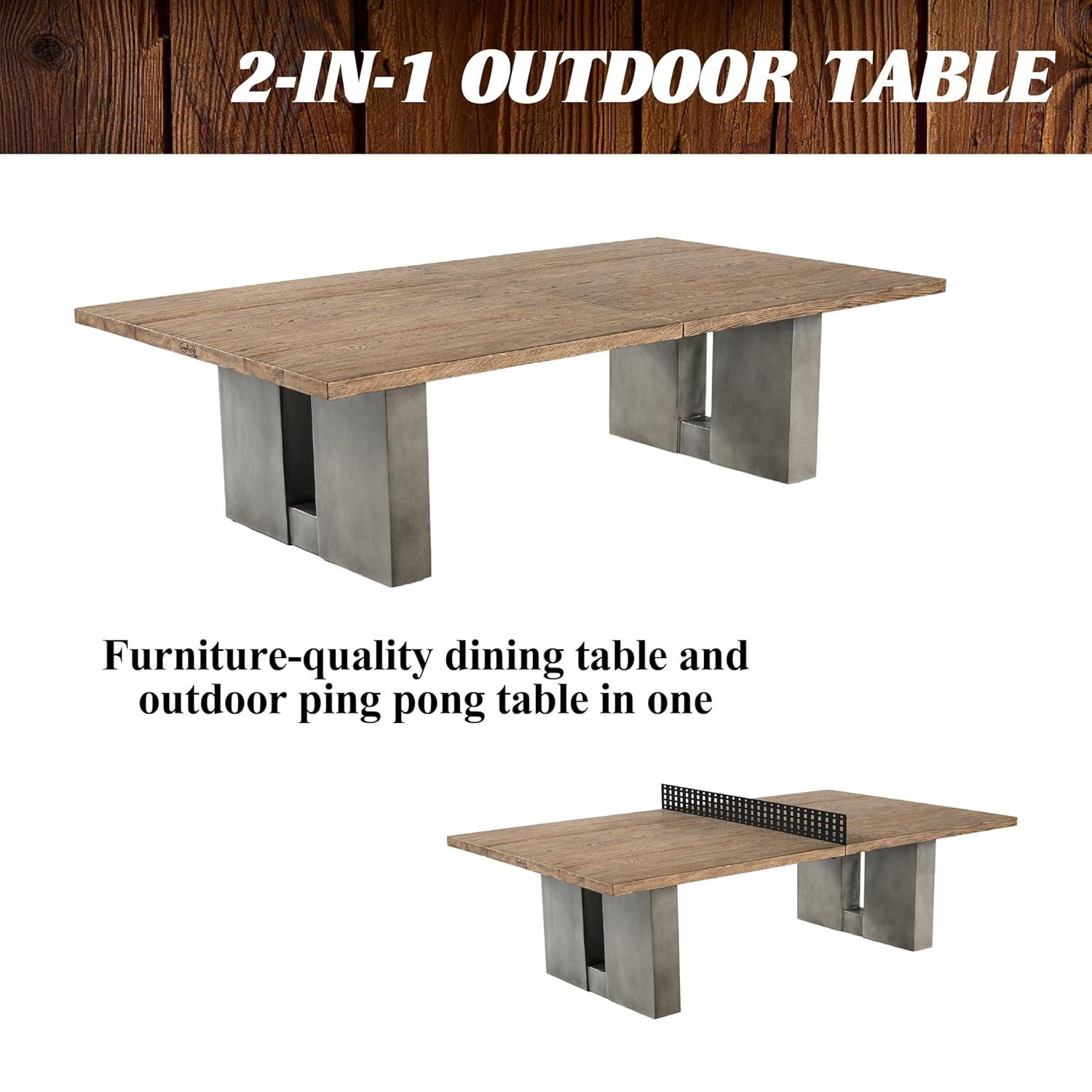Barrington Table Tennis Multiple Style Ping Pong Tables with Metal Nets, Perfect for Family Game Rooms