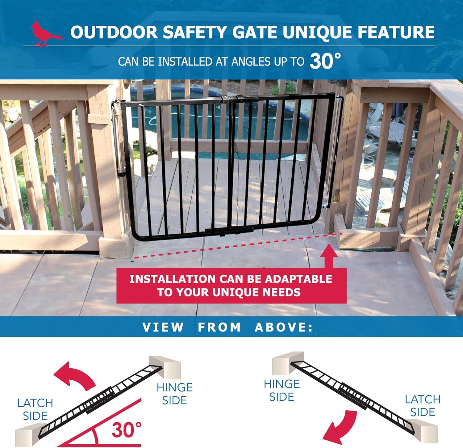 Cardinal Gates SS30OD Outdoor Baby & Pet Gate for Stairs