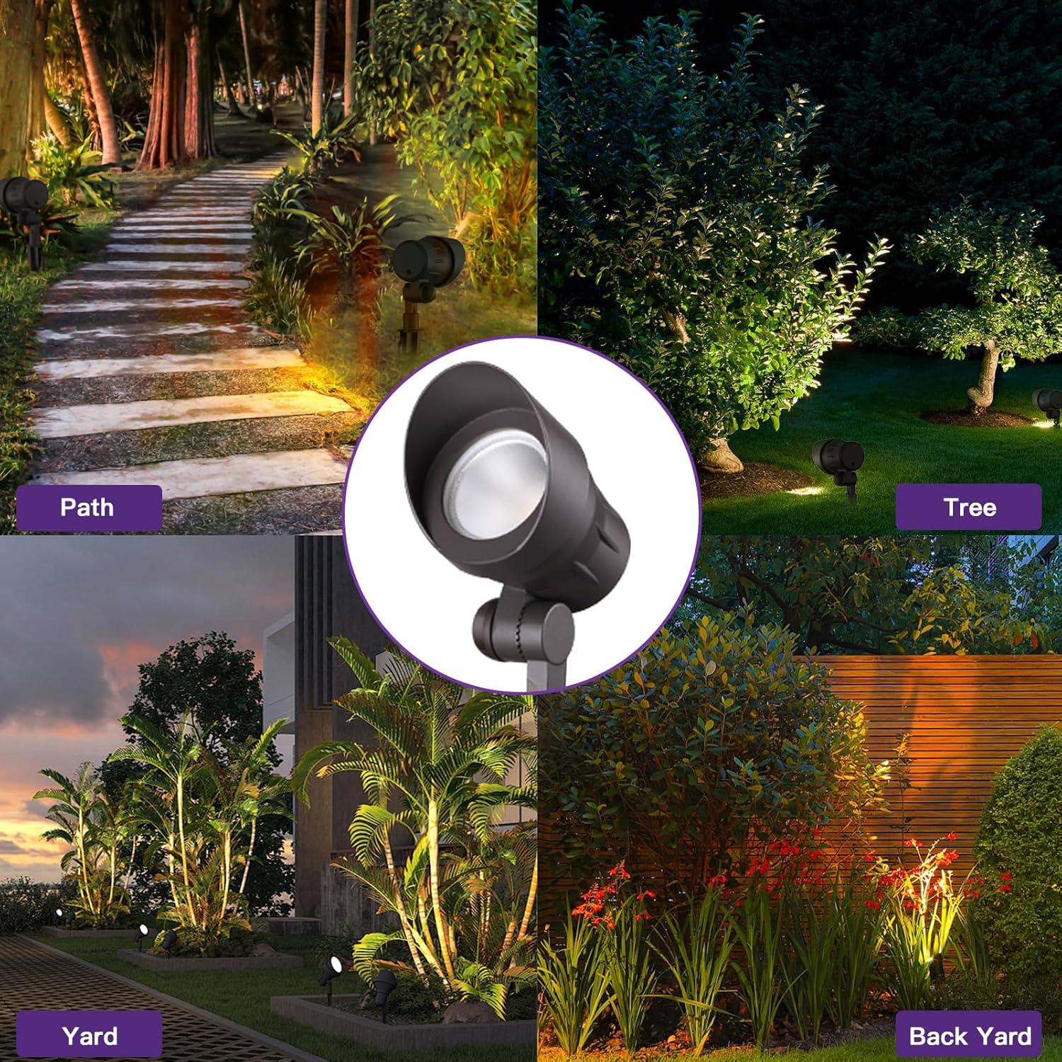 Oil Rubbed Bronze Low Voltage Integrated LED Aluminum Pathway Light Kit 4 Pack