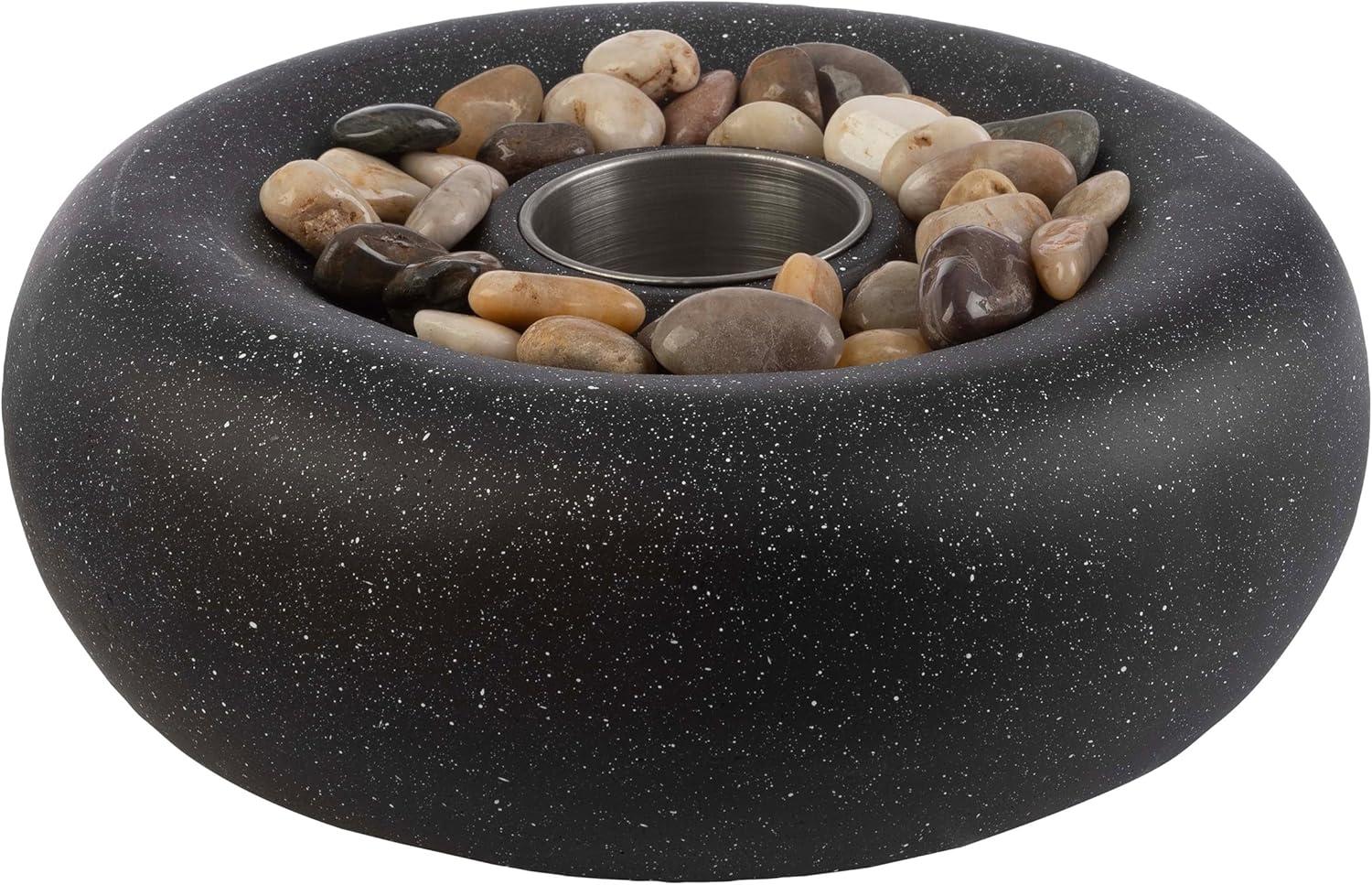 Pure Garden 11.4" Tabletop Fire Pit Dark Gray