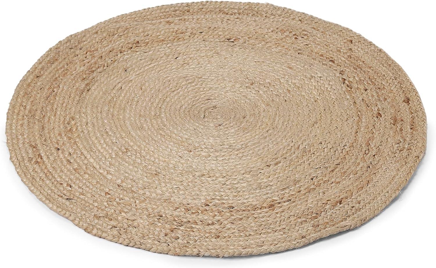 Natural Fiber NF801 Hand Woven Indoor Area Rug - Natural/Natural - 3' Round - Safavieh