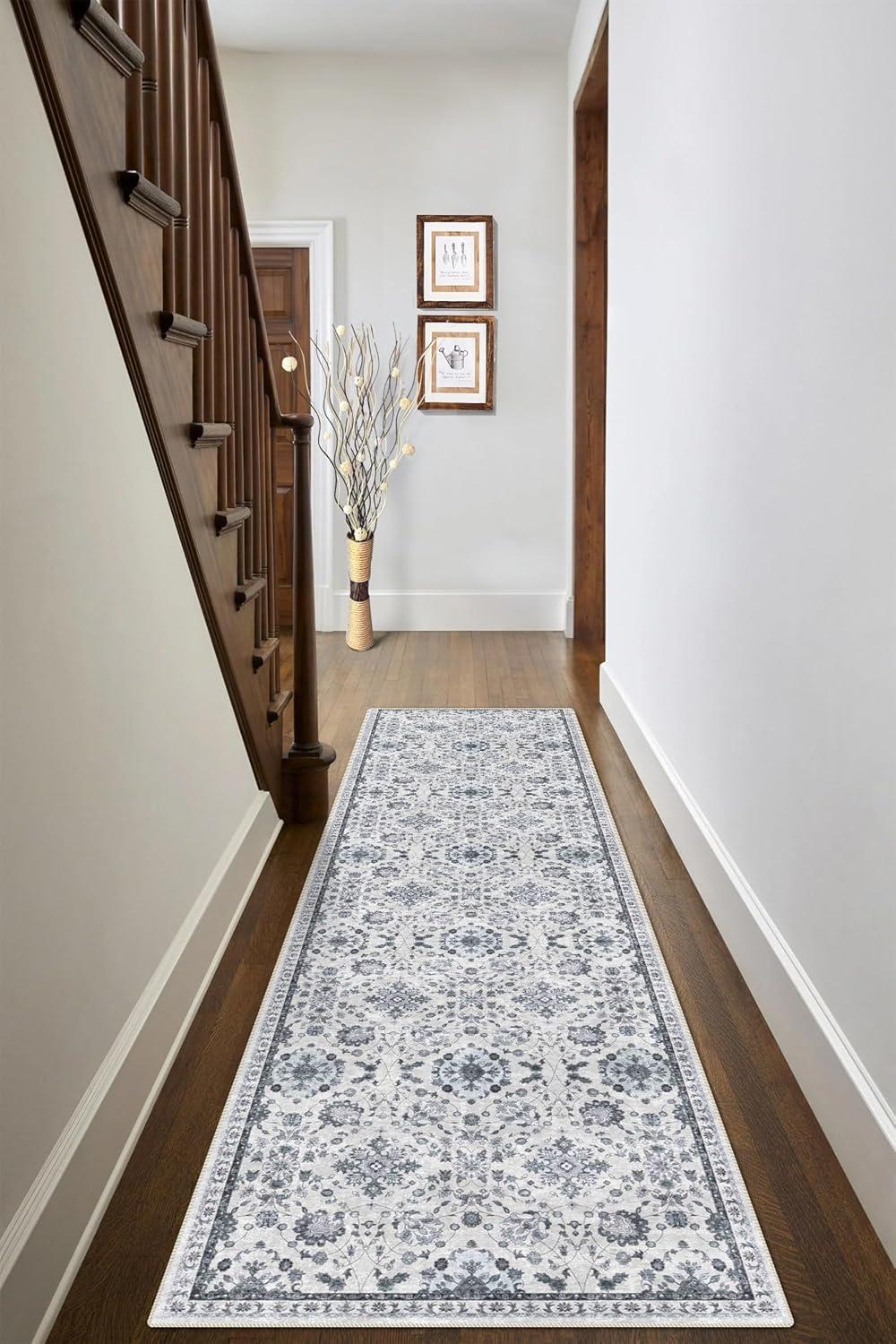 3' X 5' Modern Persian Vintage Moroccan Traditional Area Rug, Ivory/Blue/Red - JONATHAN Y