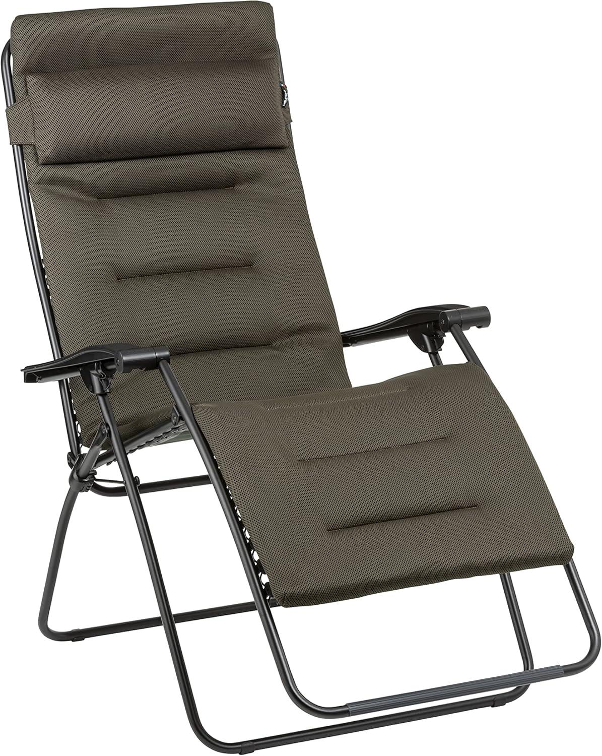 Lafuma Lafuma RSXA Clip XL Air Comfort Zero Gravity Chair - Extra Large Padded Outdoor Folding Recliner & Patio Lounger