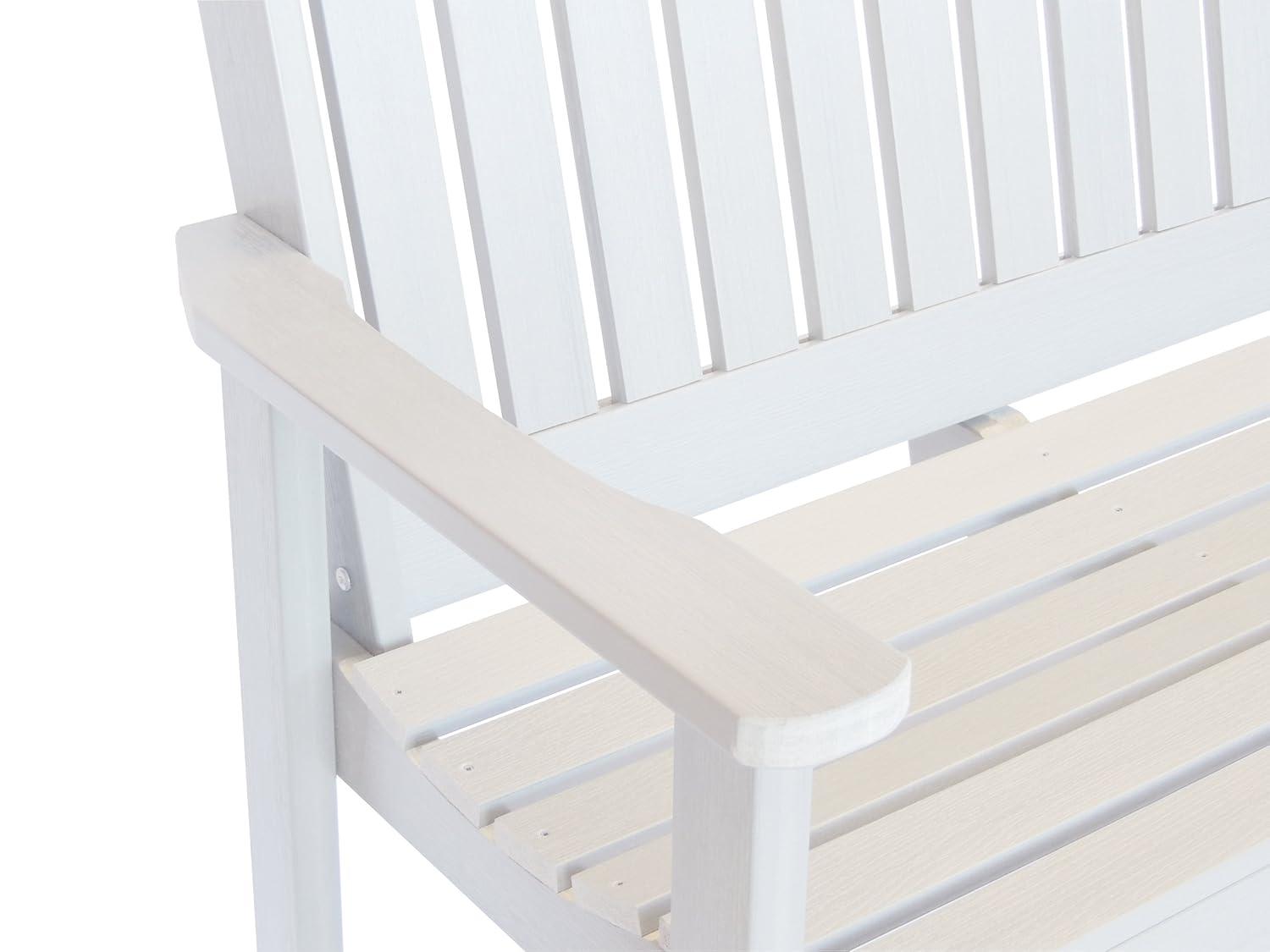 4' Lehigh Garden Bench White - highwood: Durable Poly Lumber, Fade-Resistant, 500lb Capacity