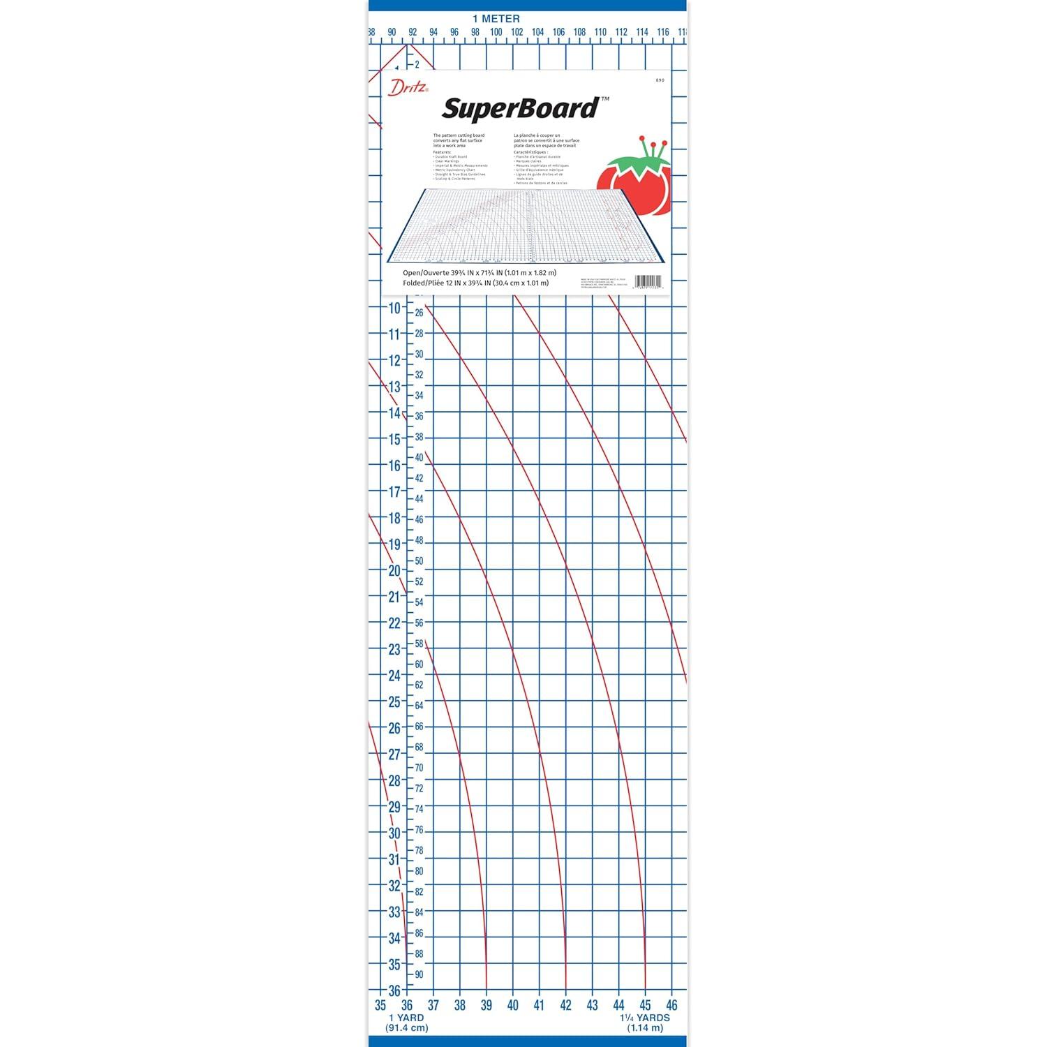 Dritz Dritz Foldable Superboard, Laminated Cutting Surface