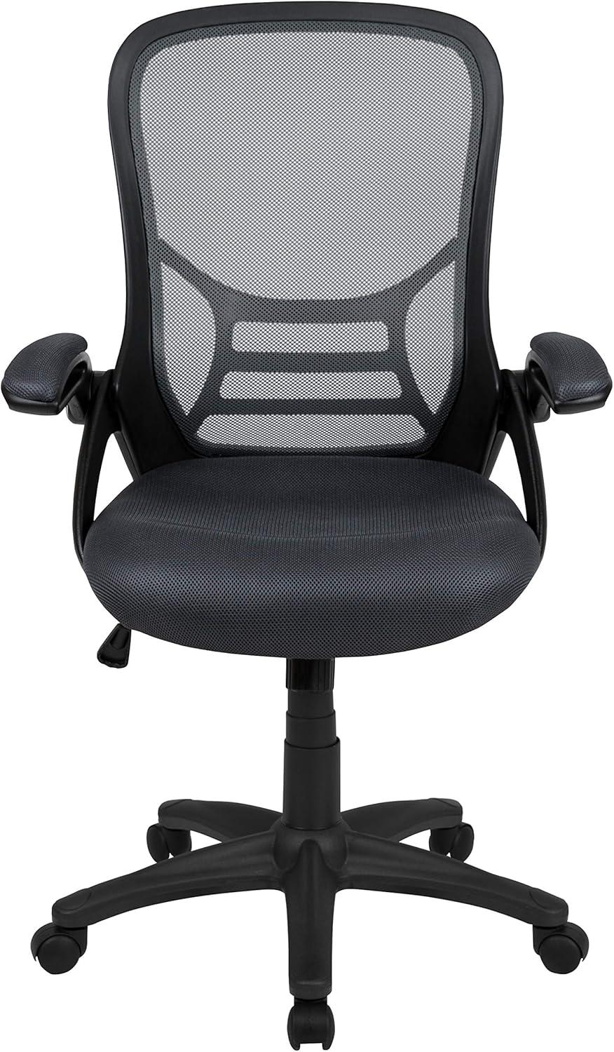 Flash Furniture High Back Mesh Ergonomic Swivel Office Chair with Flip-up Arms