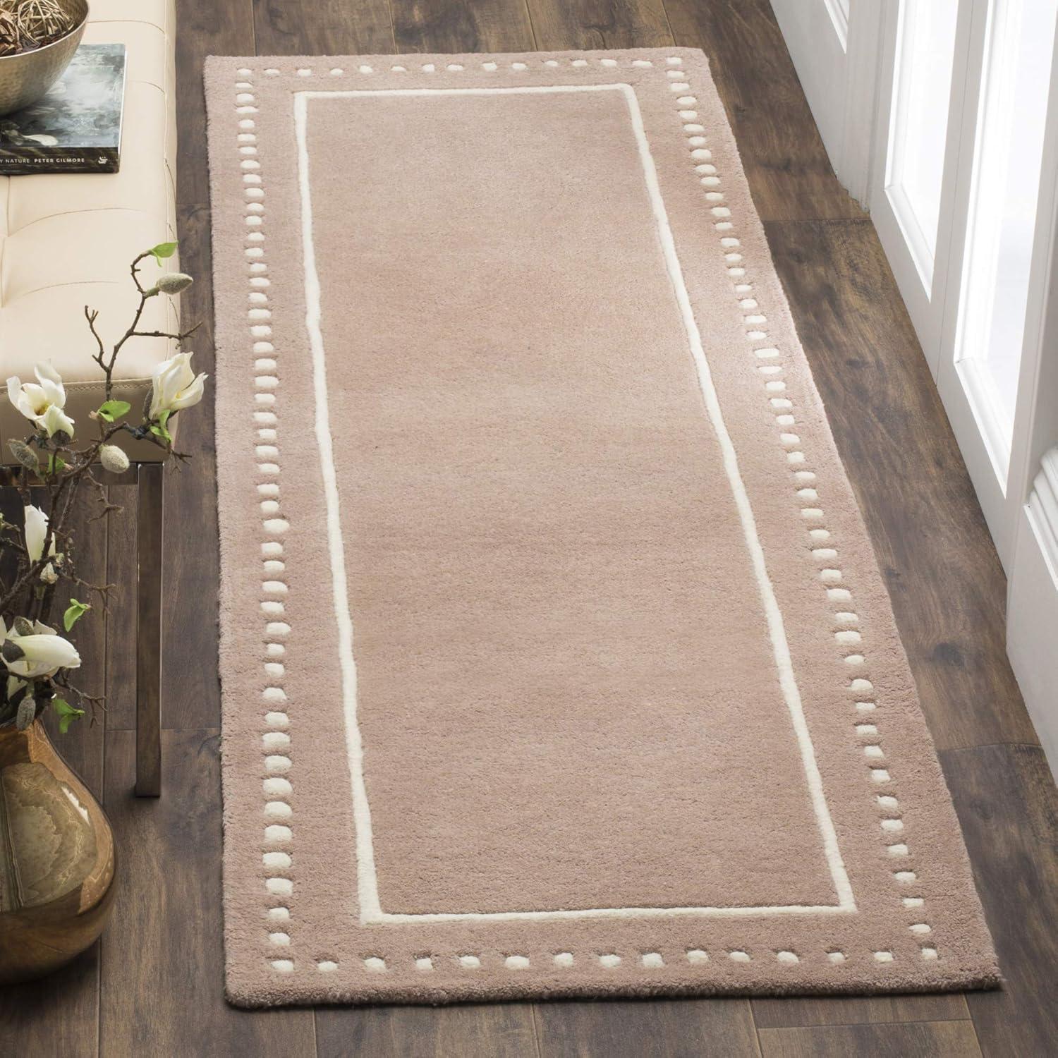 Ivory Elegance 2'3" x 7' Hand-Tufted Wool Runner Rug