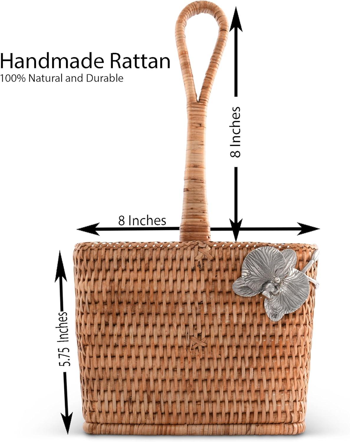 Vagabond House Natural Fibers Square Flatware Caddy