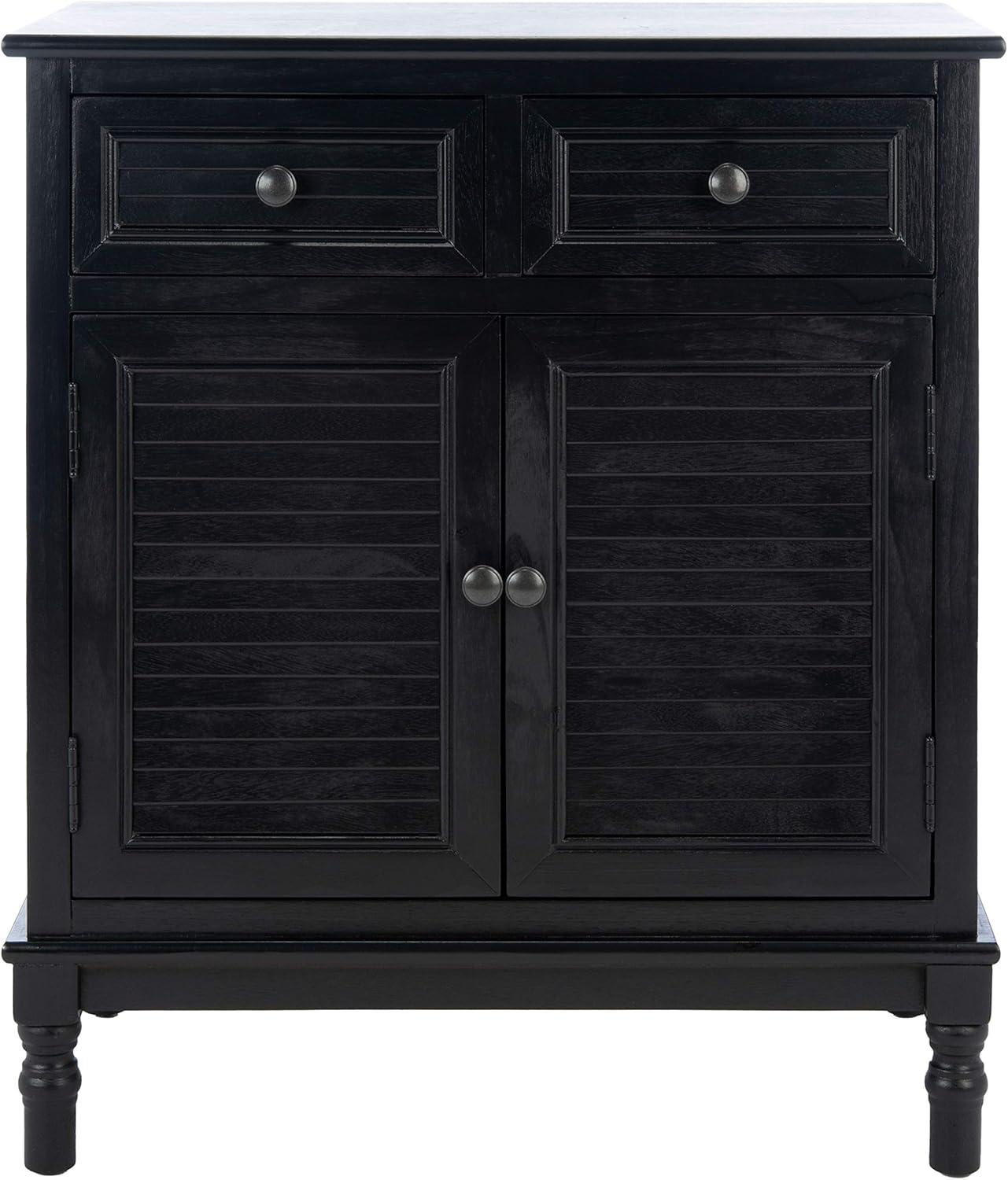 SAFAVIEH Tate 2-Drawer 2-Door Sideboard Black