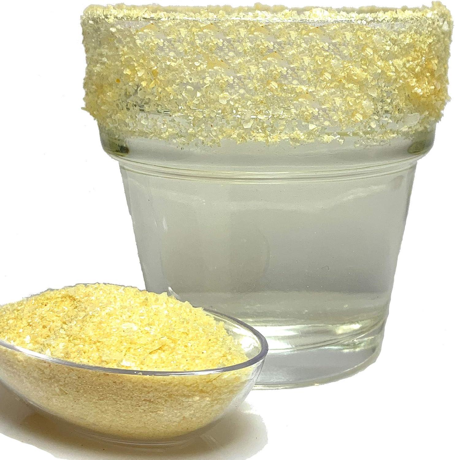 Gold Kosher Cocktail Rimming Salt for Margaritas, 8oz Bottle