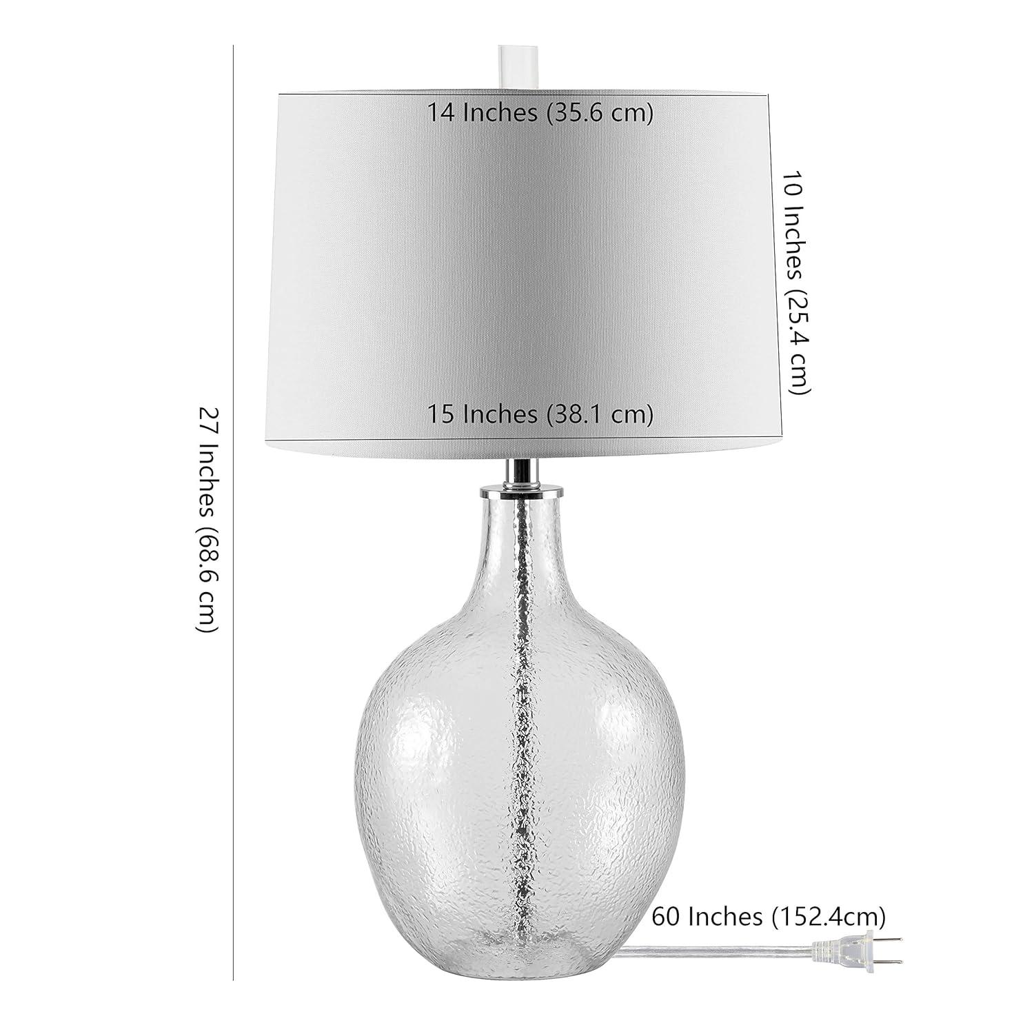 Ebern Designs Glass Table Lamp