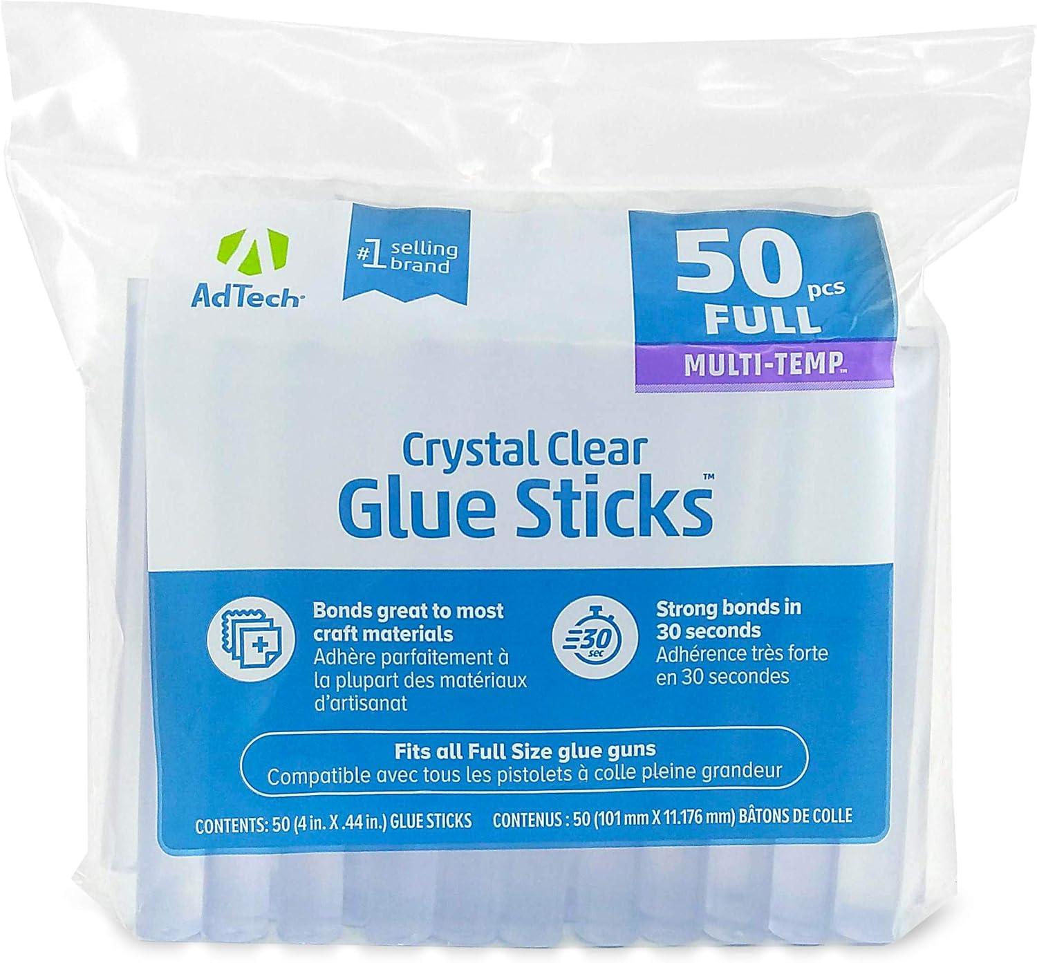 Crystal Clear Multi-Temp Full-Size Glue Sticks Pack