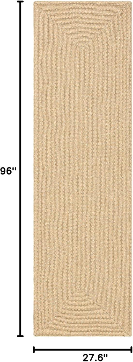 Braided BRD315 Hand Woven Runner Rug - Beige/Tan - 2'3"x8' - Safavieh.