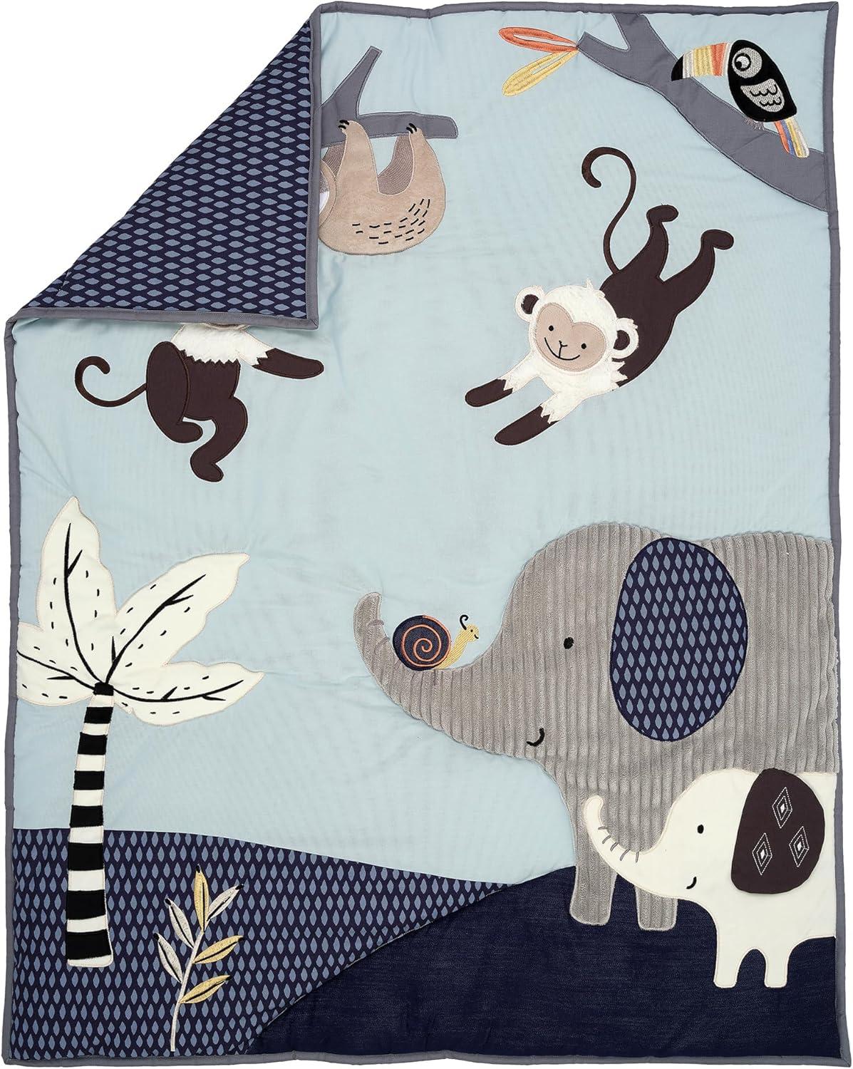 Lambs & Ivy Jungle Party 3 - Piece Crib Bedding Set