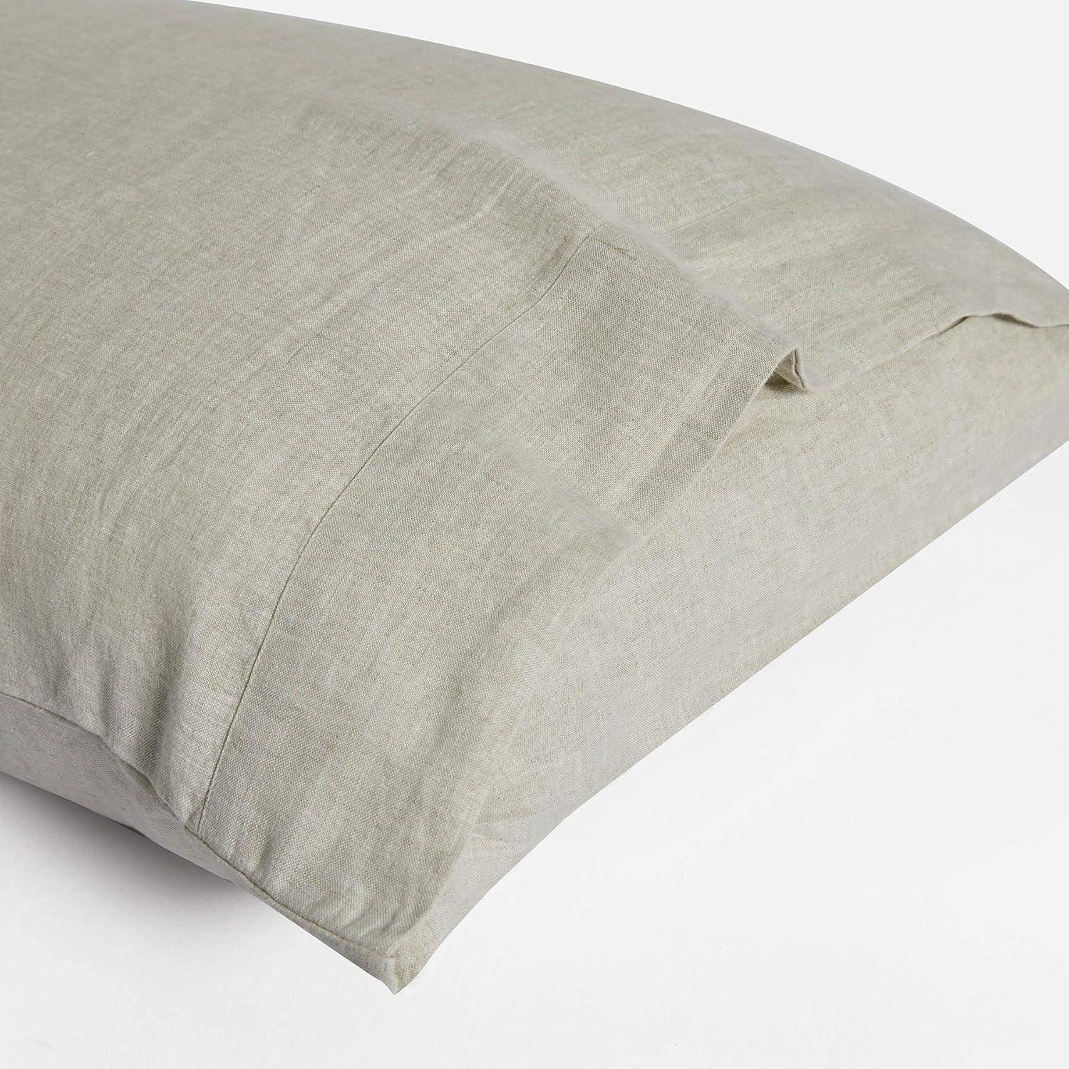 Classic King Organic French Linen Pillowcase Set